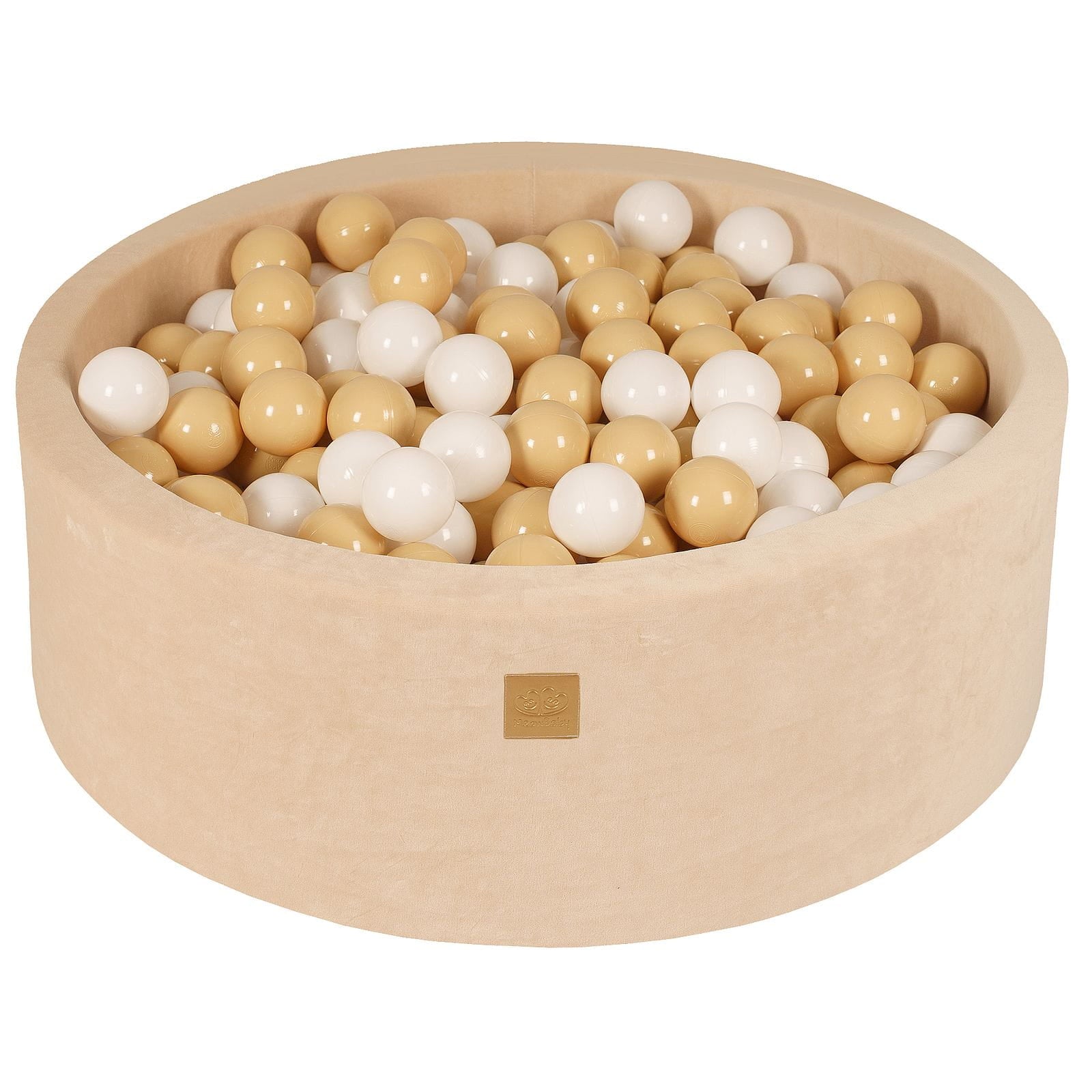 Velvet Foam Baby Ball Pit Ecru