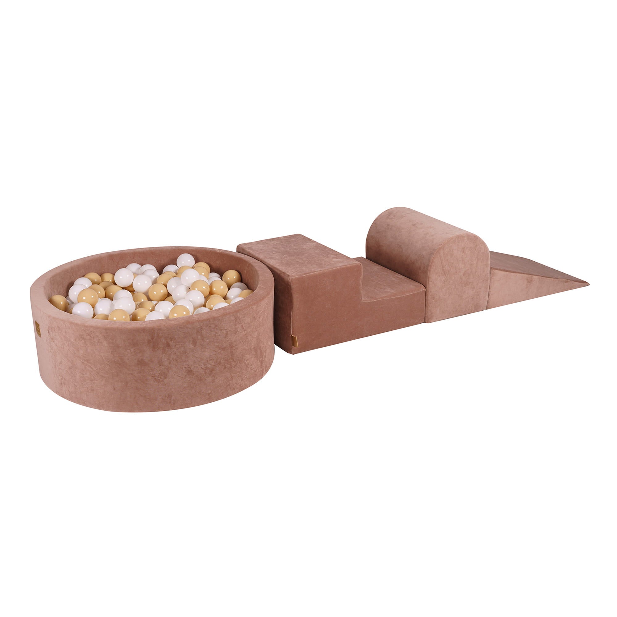 Velvet Kids Foam Climbing Blocks Beige - Baby Soft Play Set