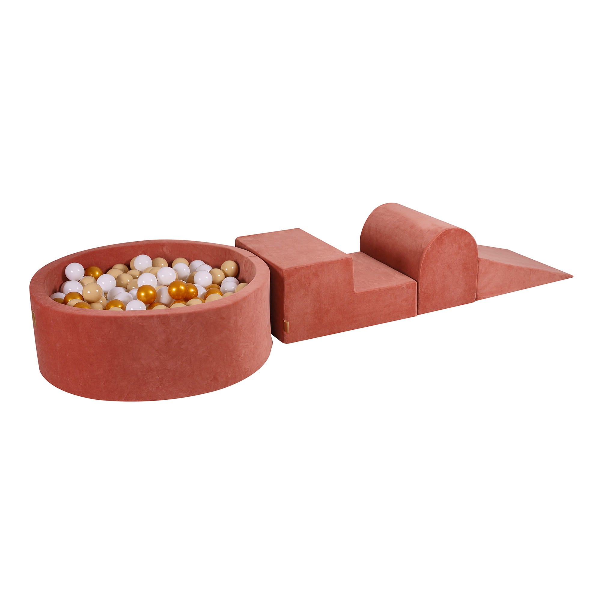 Velvet Kids Foam Climbing Blocks Marsala Red - Baby Soft Play Set