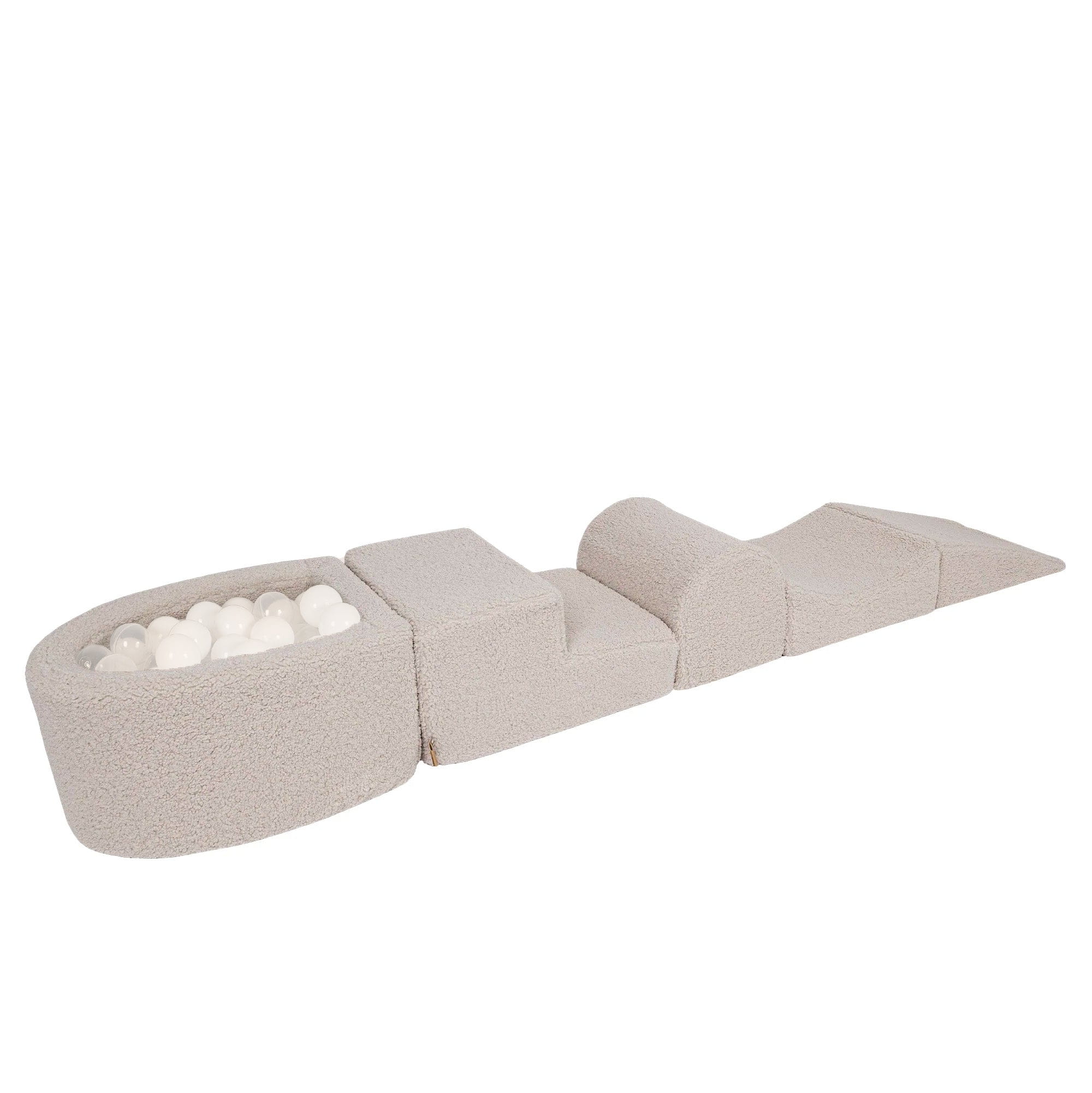 MeowBaby Bearly Kids Foam Climbing Blocks Light Grey - Baby Soft Play Set