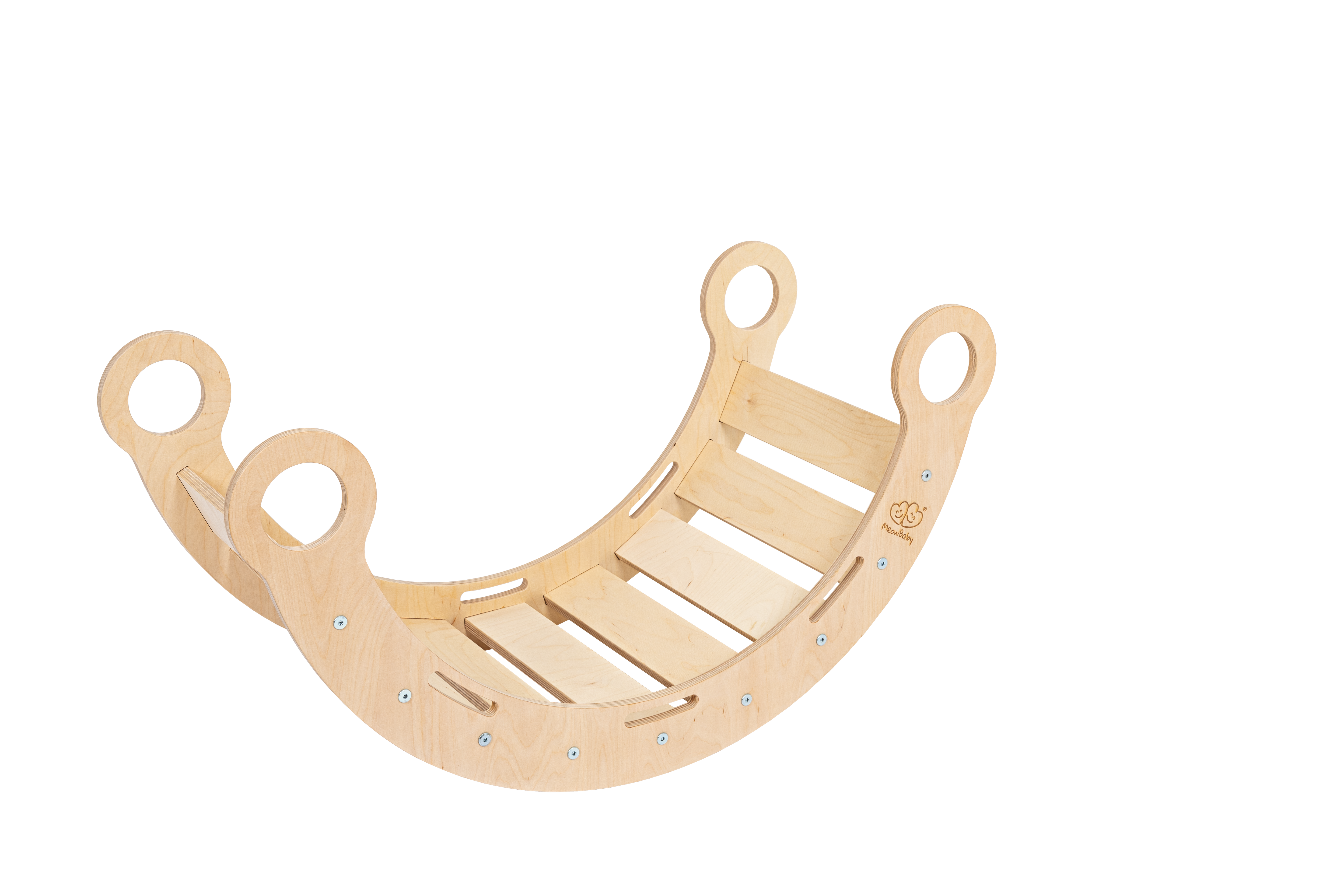 Rocker Natural - Wooden Toddler Indoor Climbing Frame for Kids