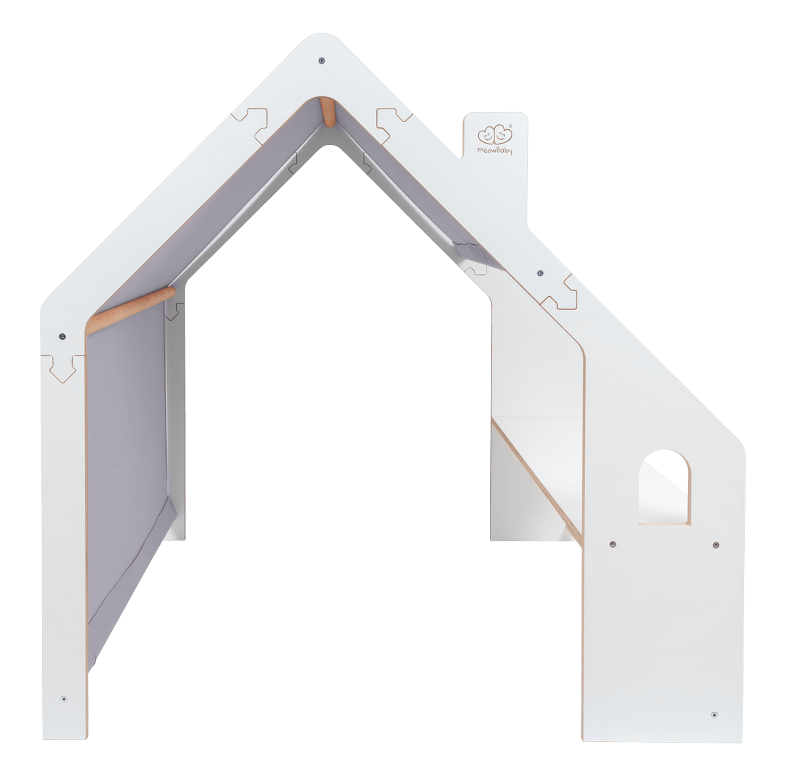 Wooden Playhouse for Kids - Large Indoor Play Tent