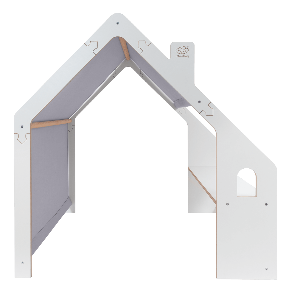Wooden Playhouse for Kids - Large Indoor Play Tent