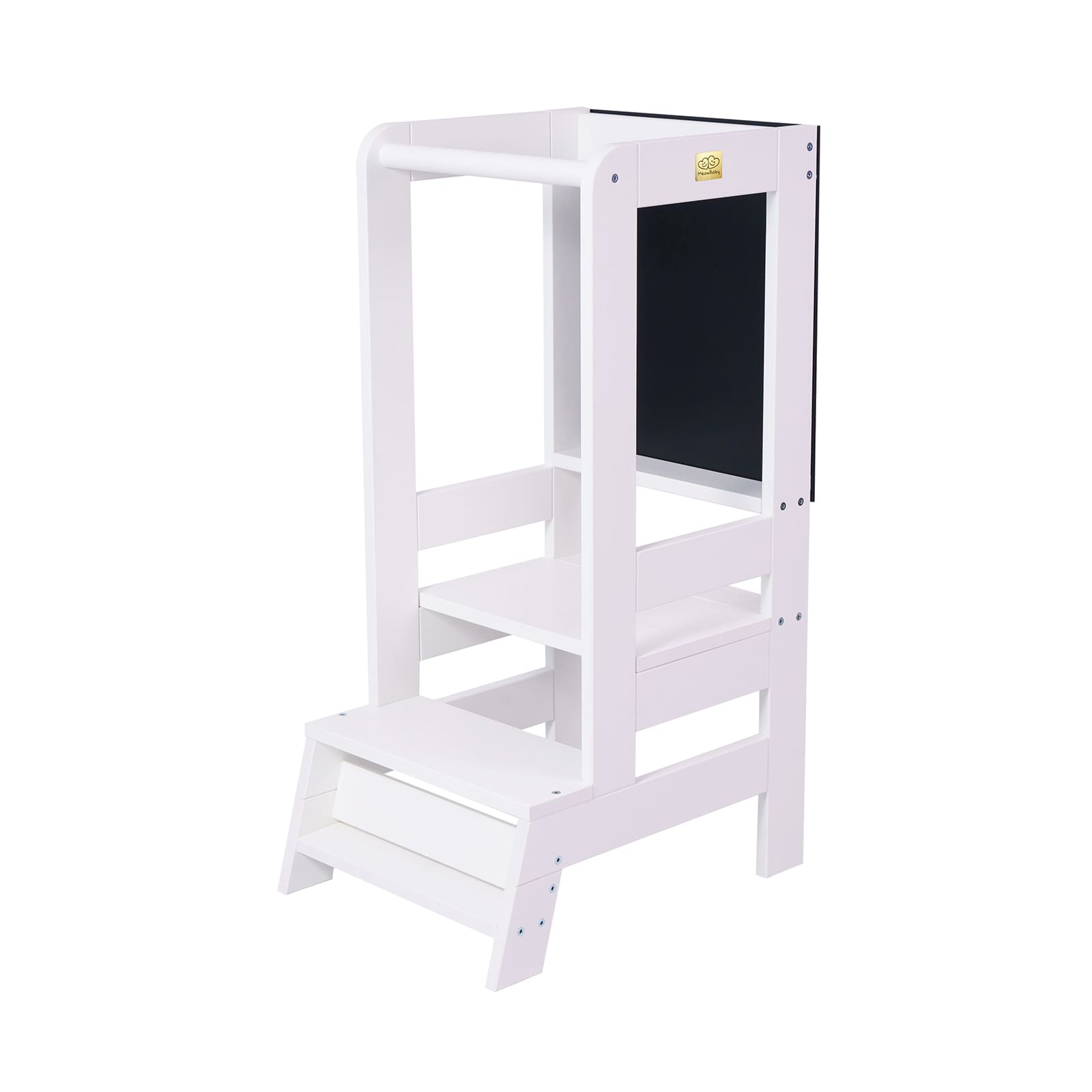 Wooden Kitchen Nursery Step Stool for Kids | 3 Adjustable Height