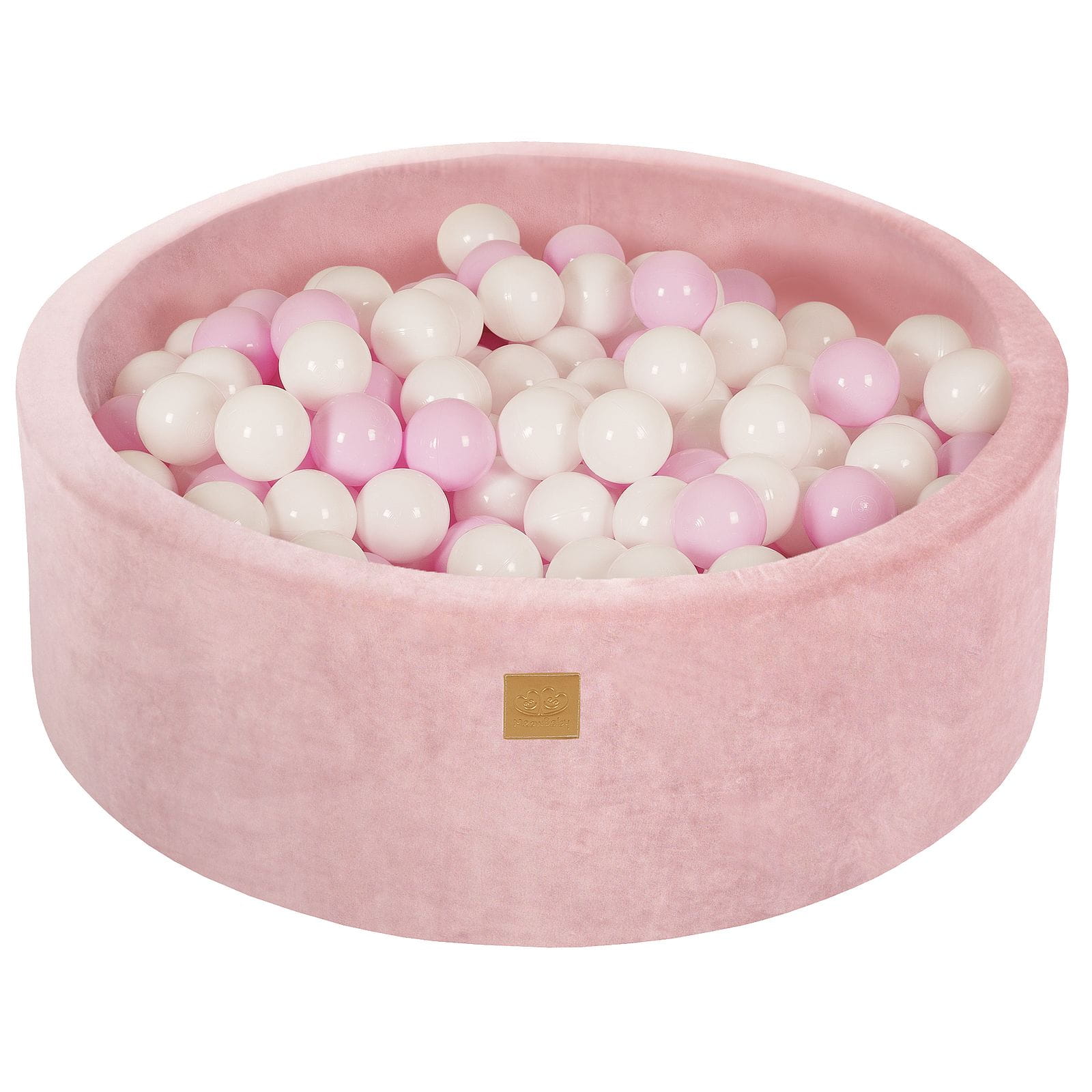 Baby Ball Pit Pink Velvet Meowbaby | Ball Pit for Kids | Ball Pit Balls | Pink Ball Pit Toddler |