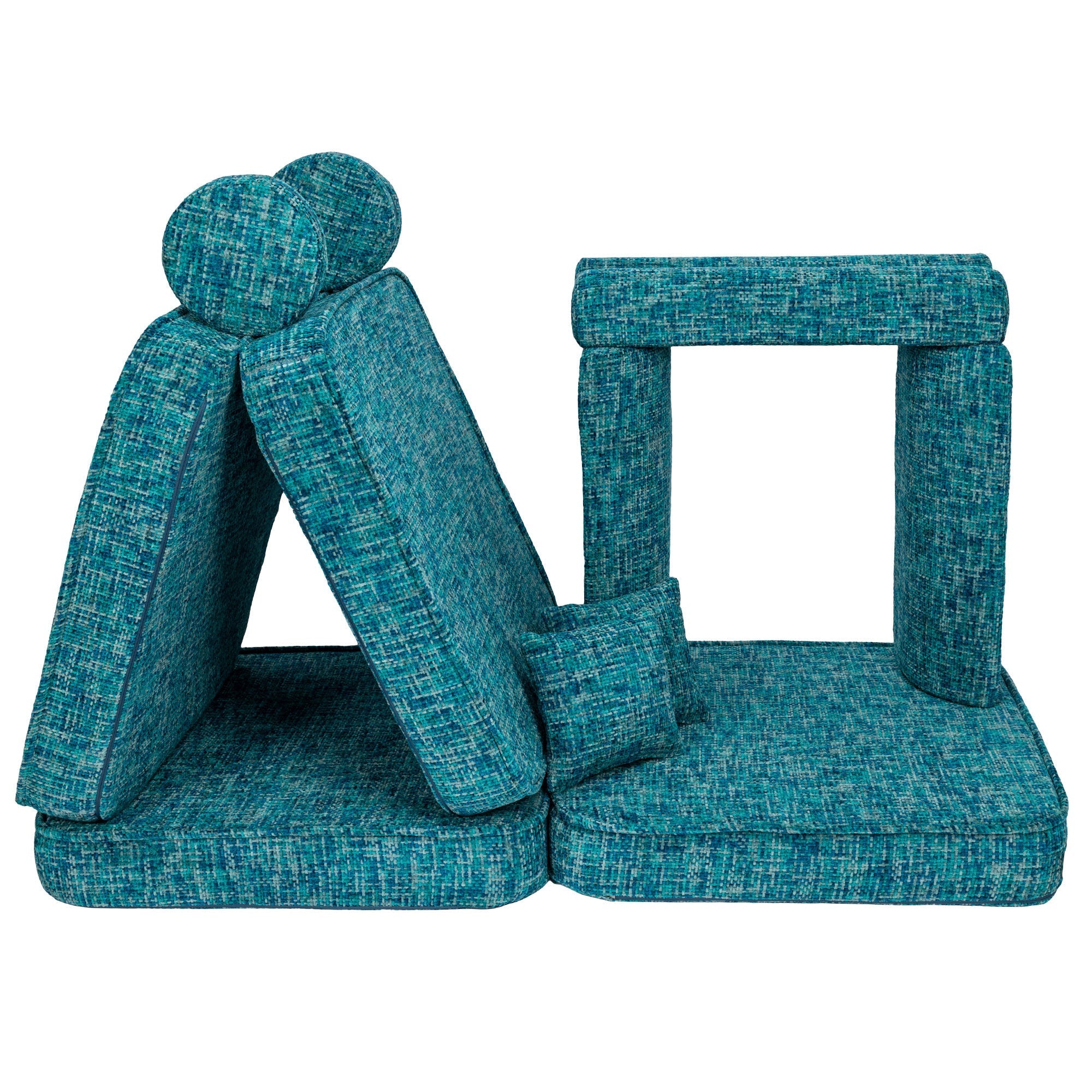 Meowbaby Tangle Kids Play Sofa - Modular Play Sofa Couch blue