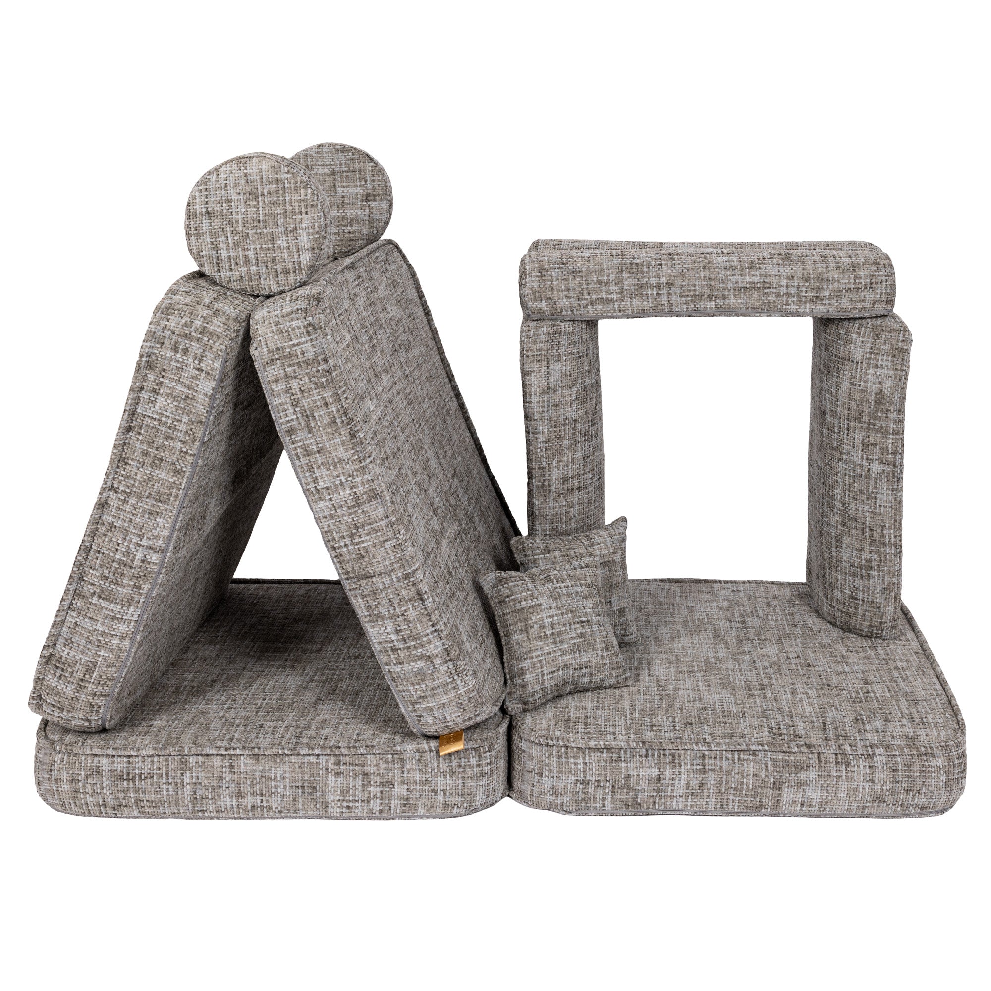 Meowbaby Tangle Kids Play Sofa - Modular Play Sofa Couch Grey