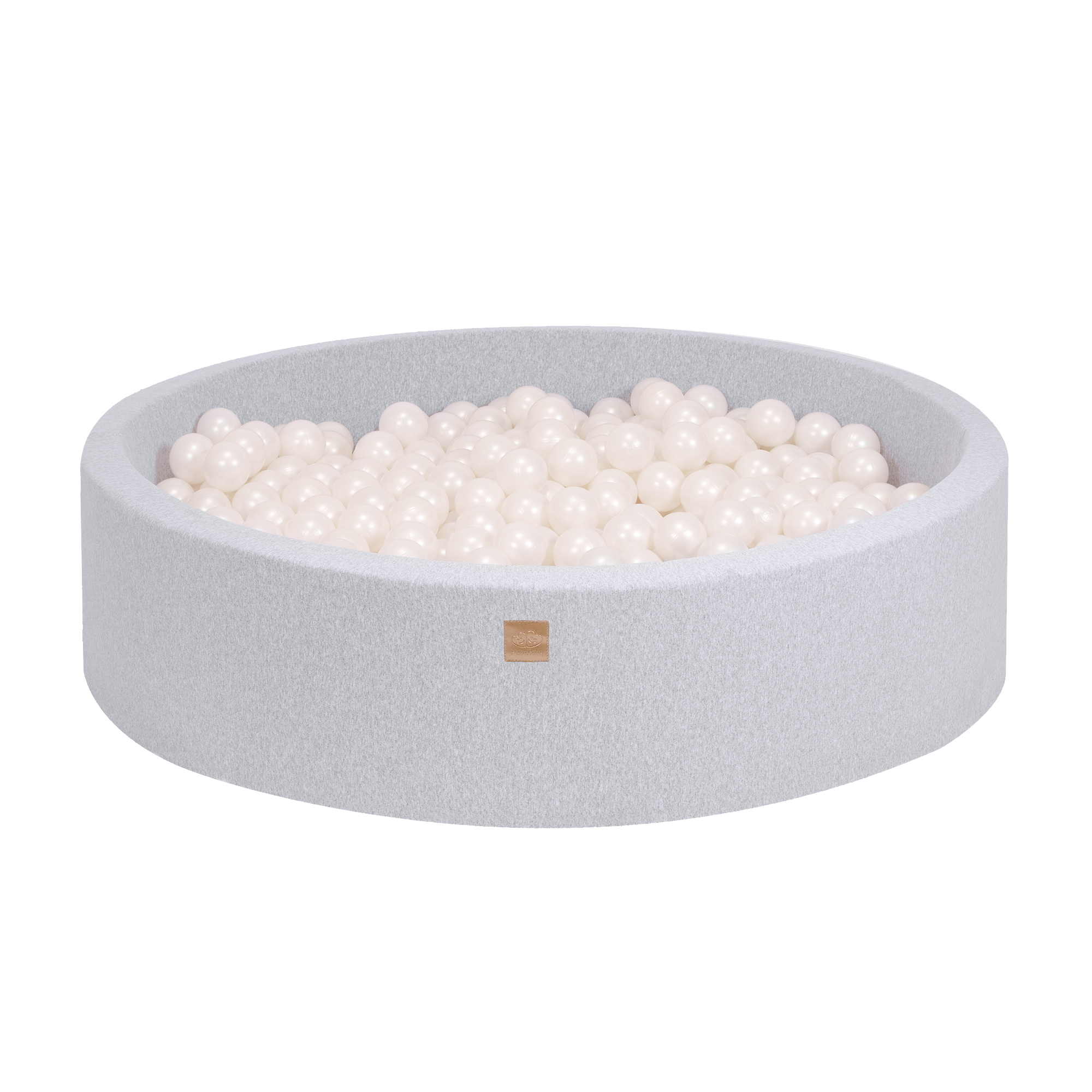 Cotton Foam Large Baby Ball Pit Light Grey