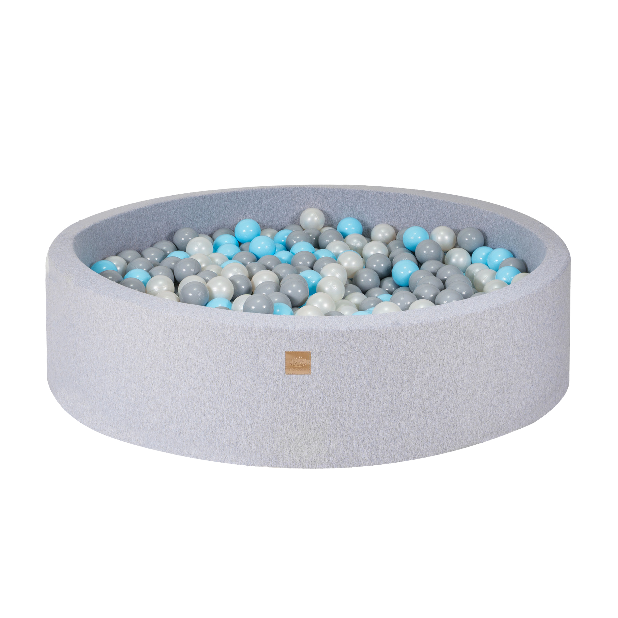 Cotton Foam Large Baby Ball Pit Light Grey