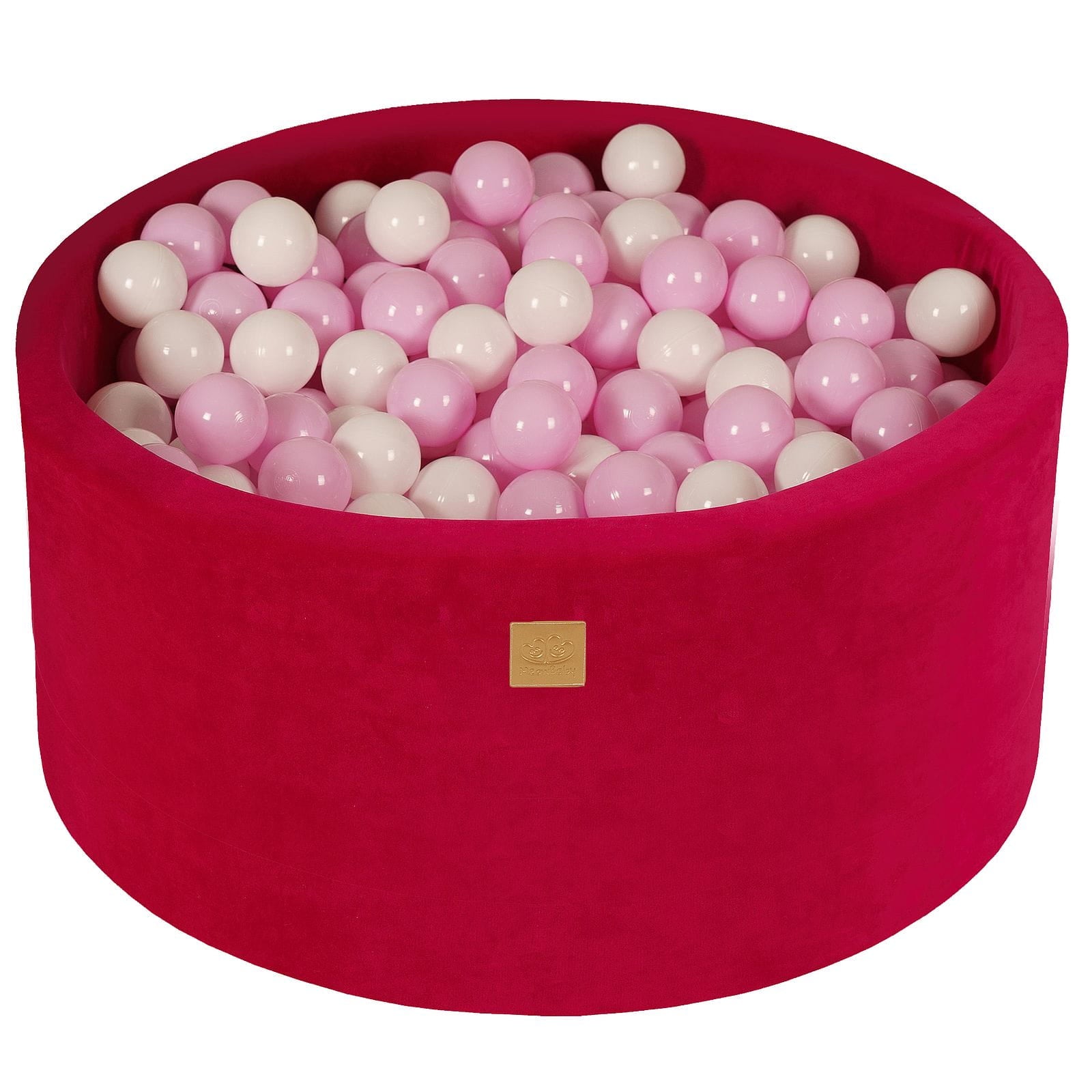 Velvet Foam Baby Ball Pit Magenta