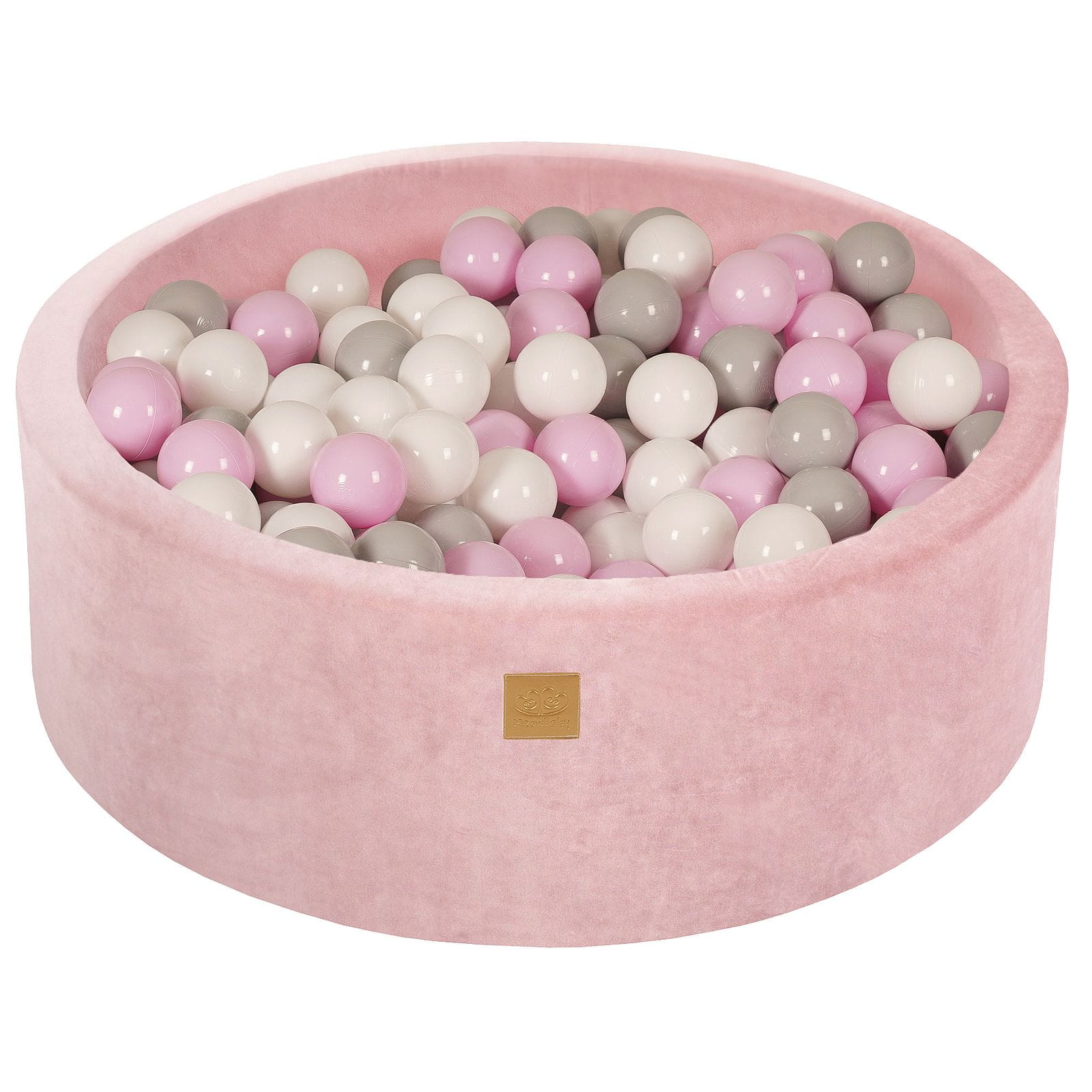 Baby Ball Pit Pink Velvet Meowbaby | Ball Pit for Kids | Ball Pit Balls | Pink Ball Pit Toddler |