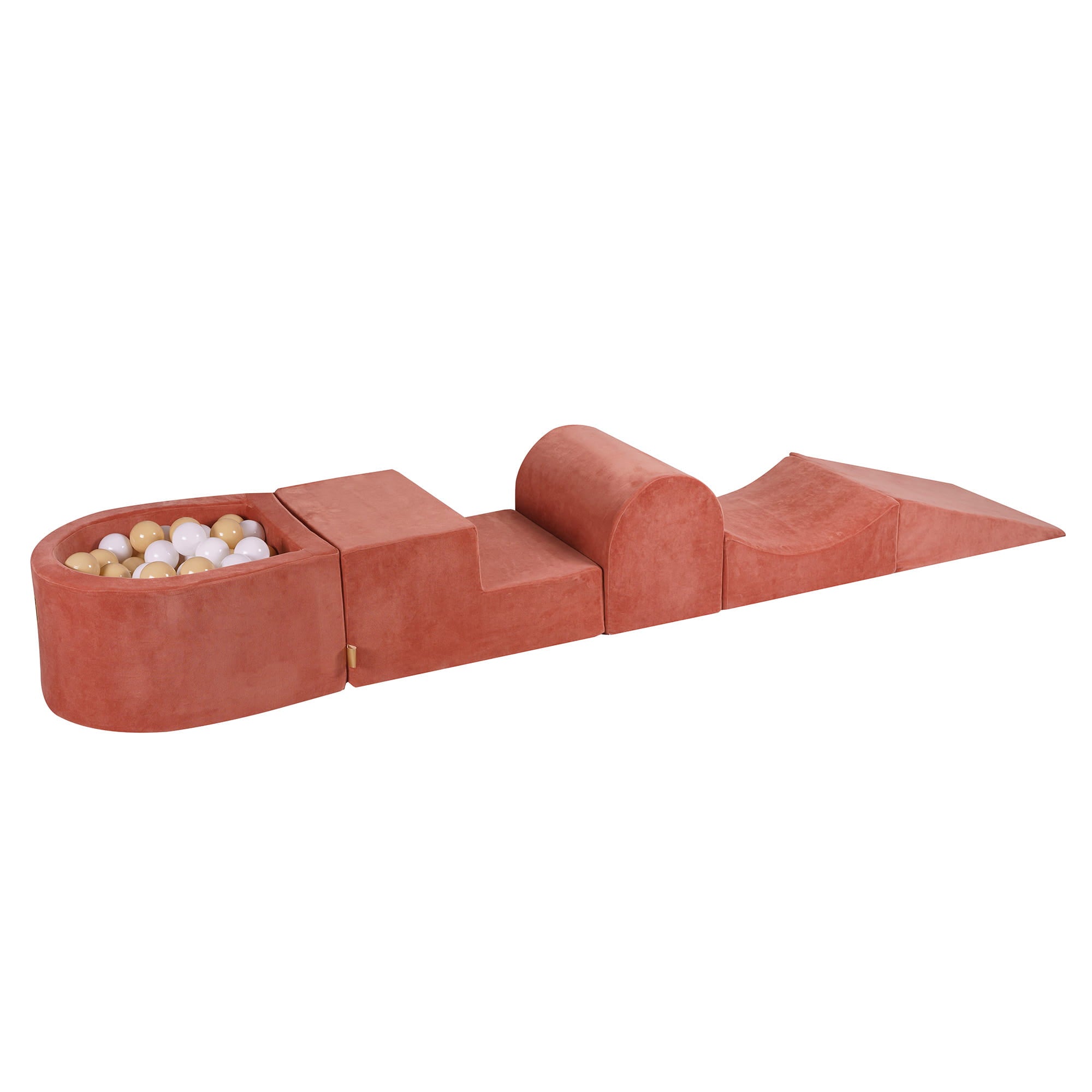 Velvet Kids Foam Climbing Blocks Marsala Red - Baby Soft Play Set