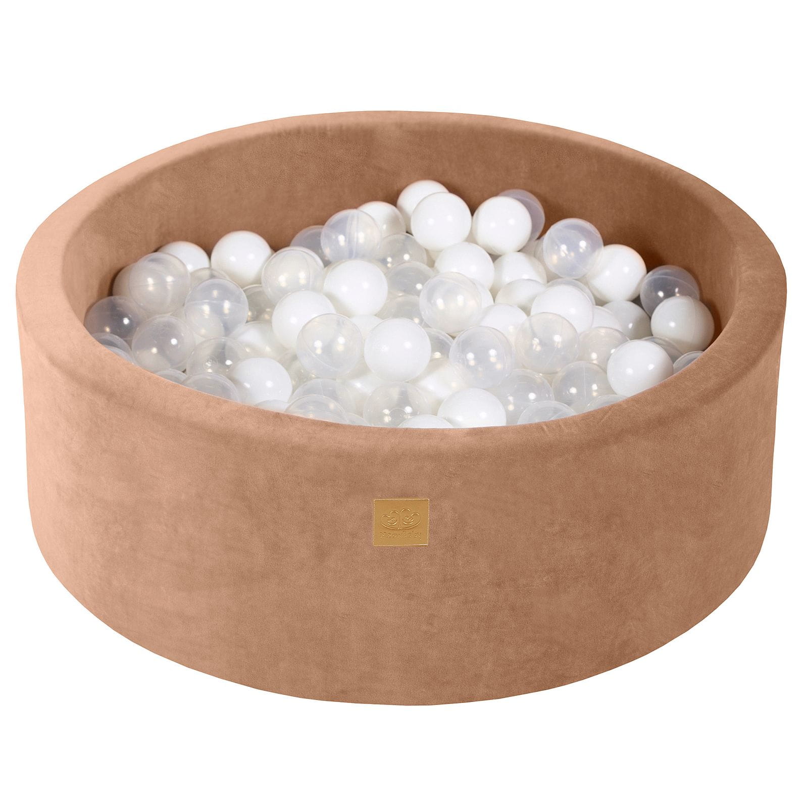Velvet Foam Baby Ball Pit Beige