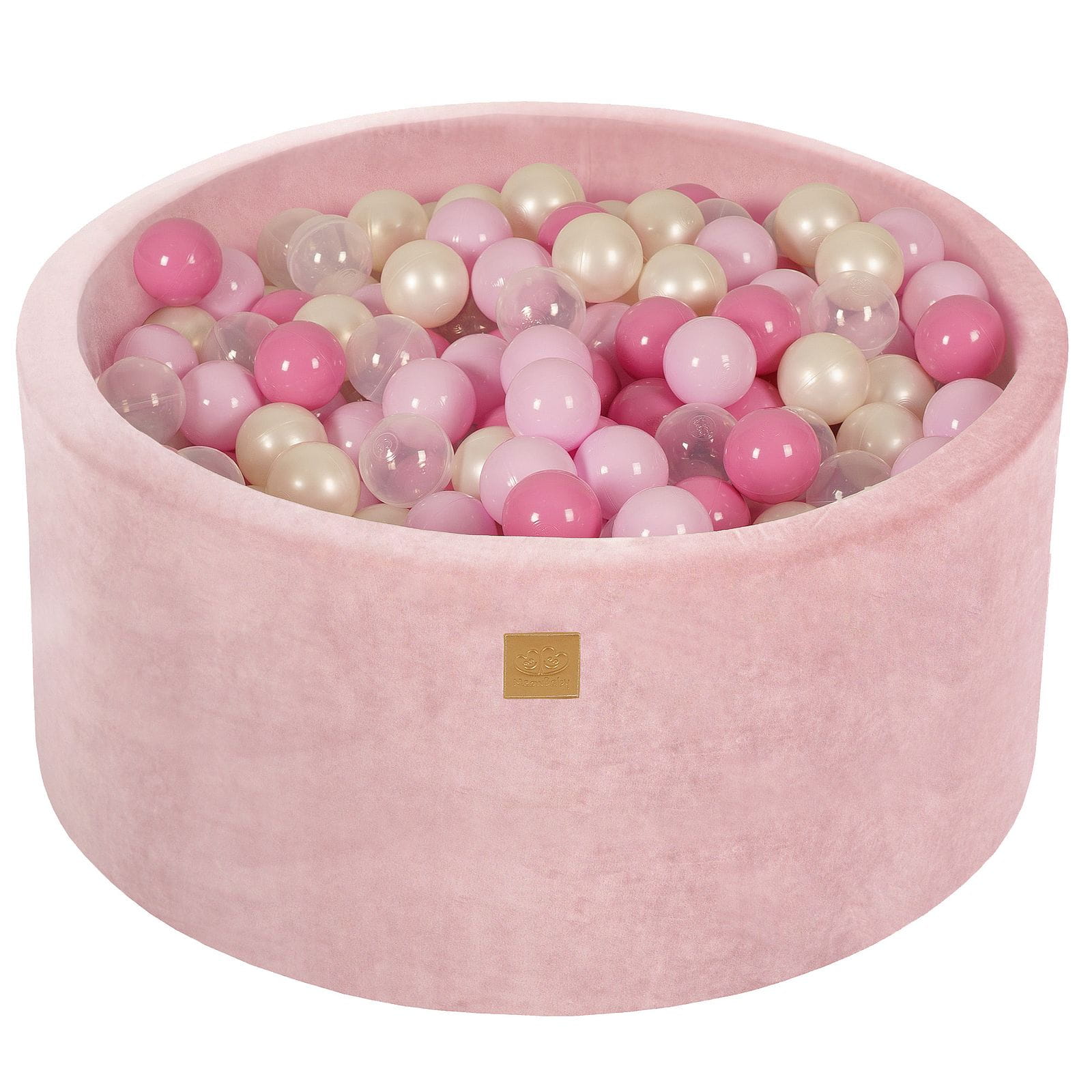 Baby Ball Pit Pink Velvet Meowbaby | Ball Pit for Kids | Ball Pit Balls | Pink Ball Pit Toddler |