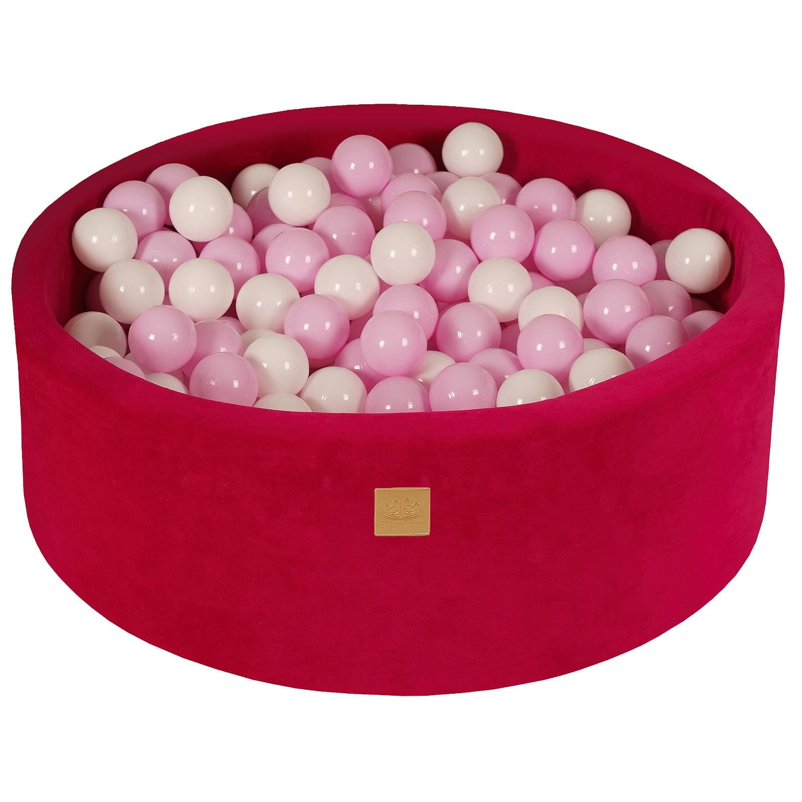 Velvet Foam Baby Ball Pit Magenta
