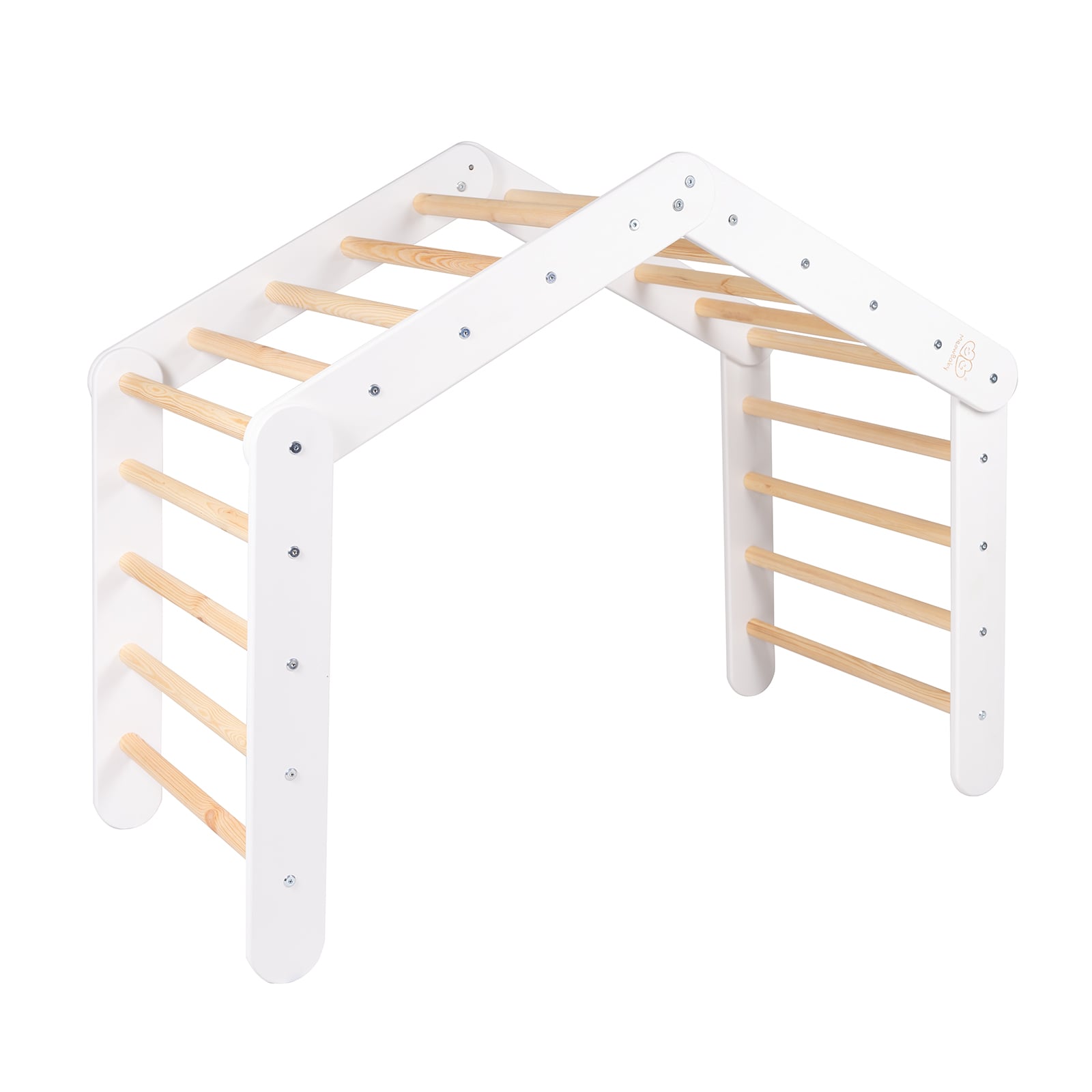 Large Wooden Climbing Frame for Kids - Montessori Climbing Triangle