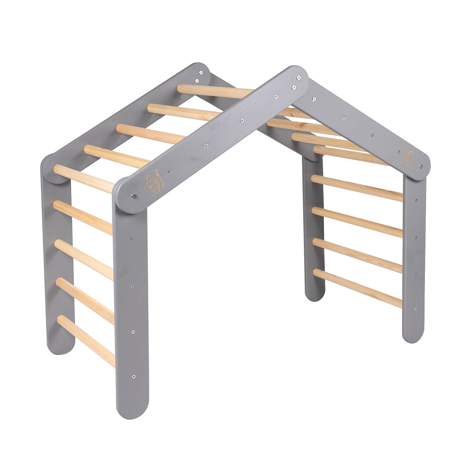Large Wooden Climbing Frame for Kids - Montessori Climbing Triangle