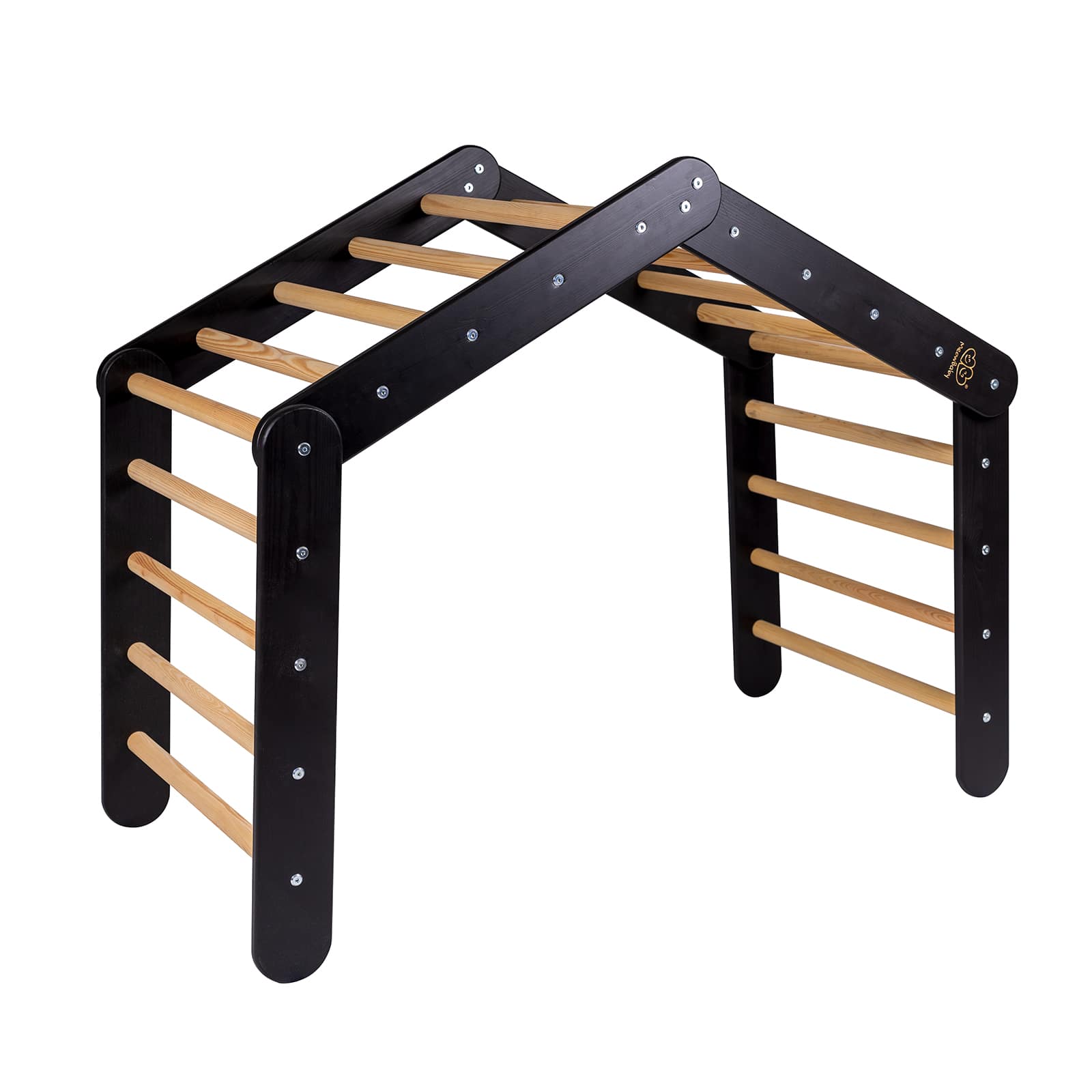 Large Wooden Climbing Frame for Kids - Montessori Climbing Triangle