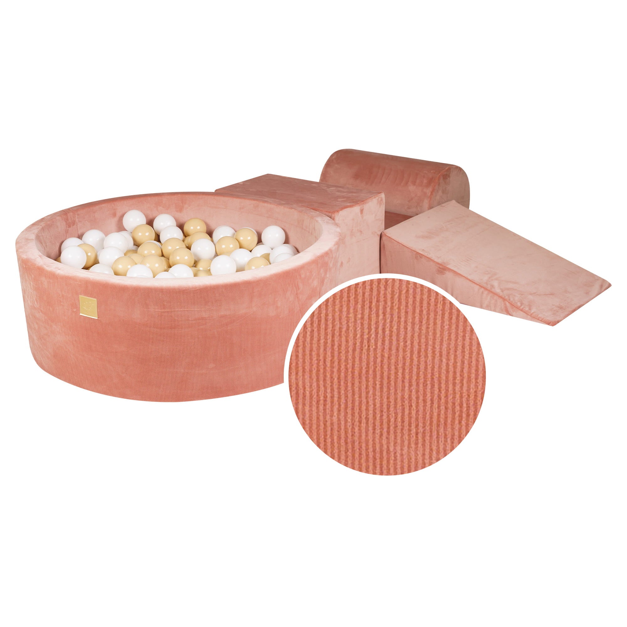 Velvet Kids Foam Climbing Blocks Apricot - Baby Soft Play Set