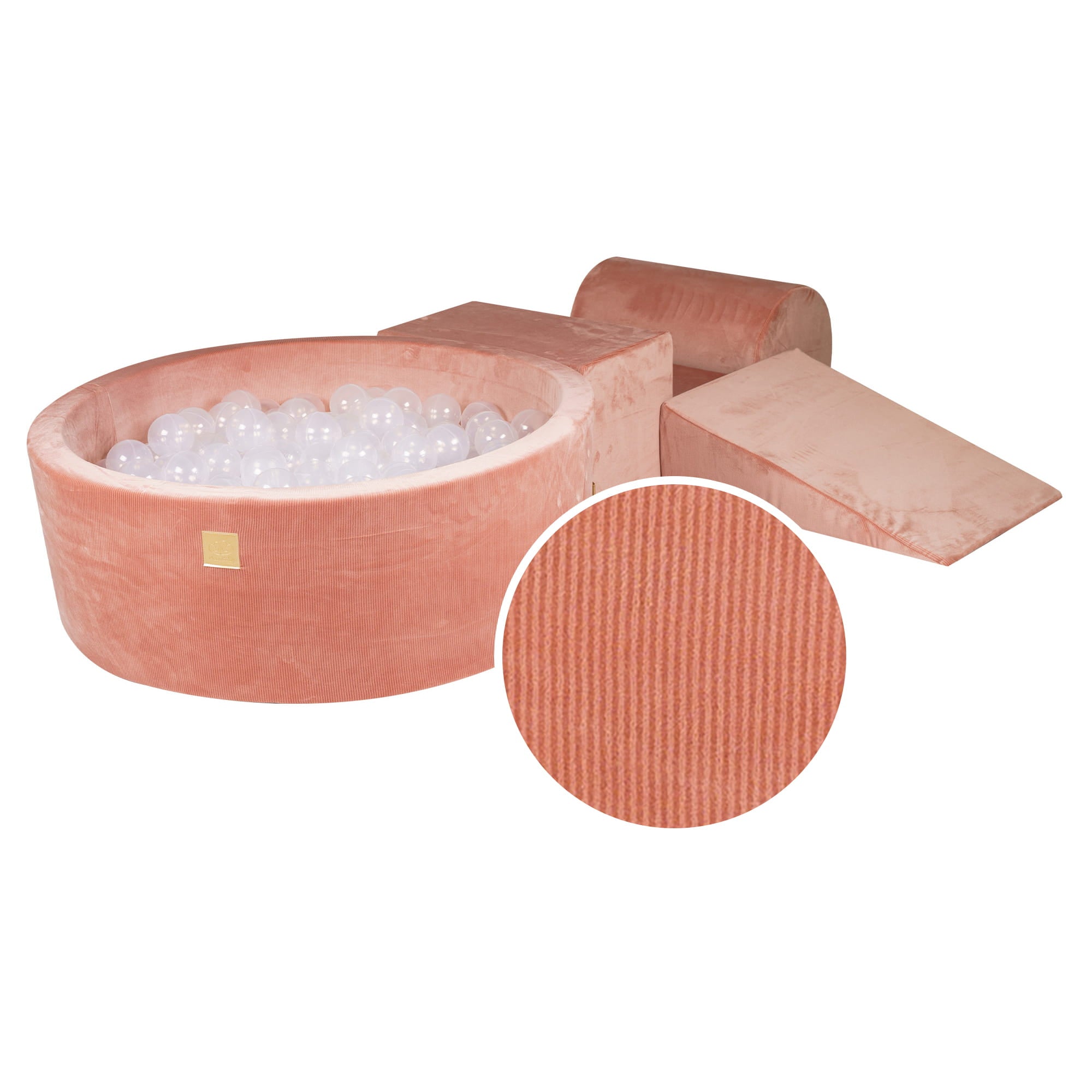 Velvet Kids Foam Climbing Blocks Apricot - Baby Soft Play Set