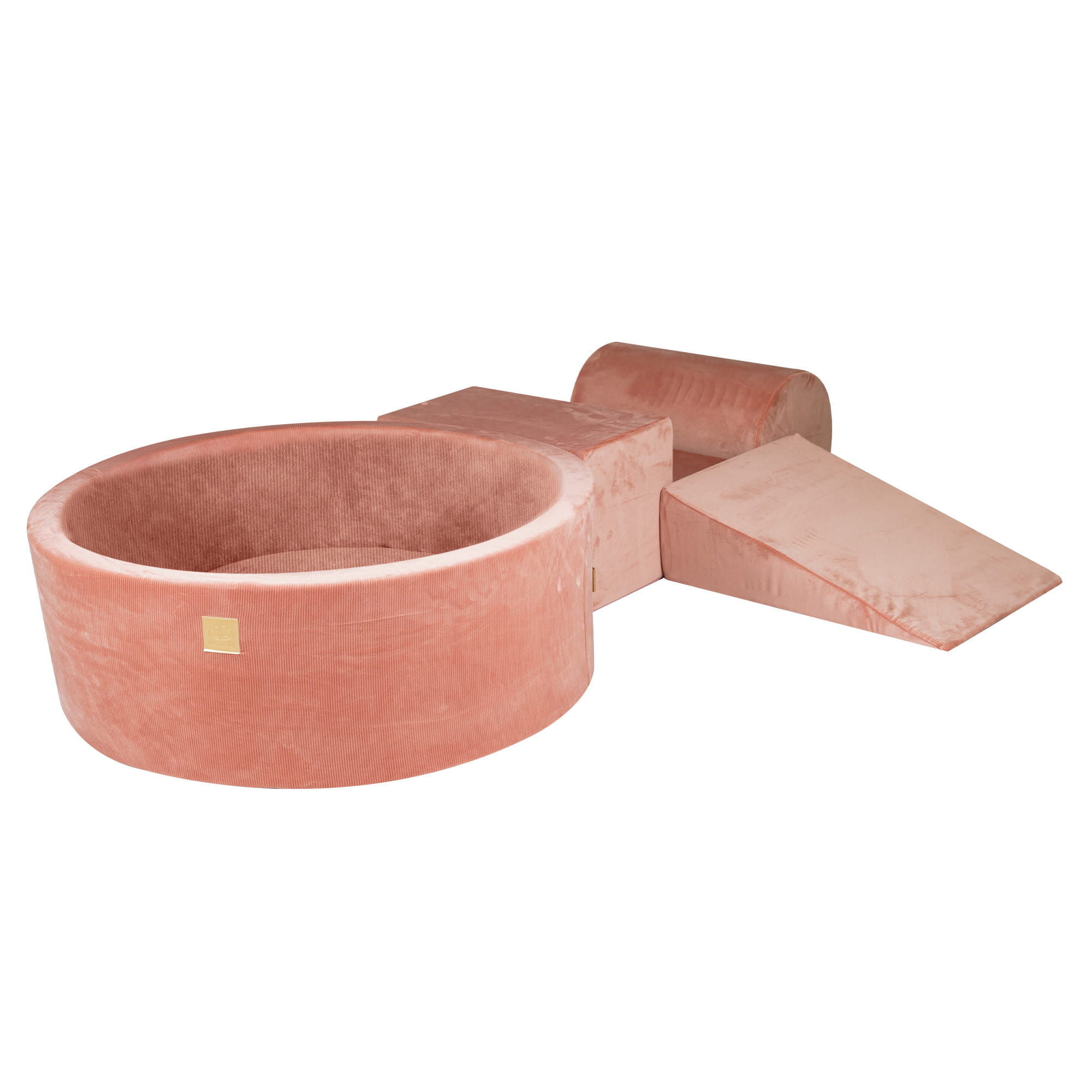 Velvet Kids Foam Climbing Blocks Apricot - Baby Soft Play Set