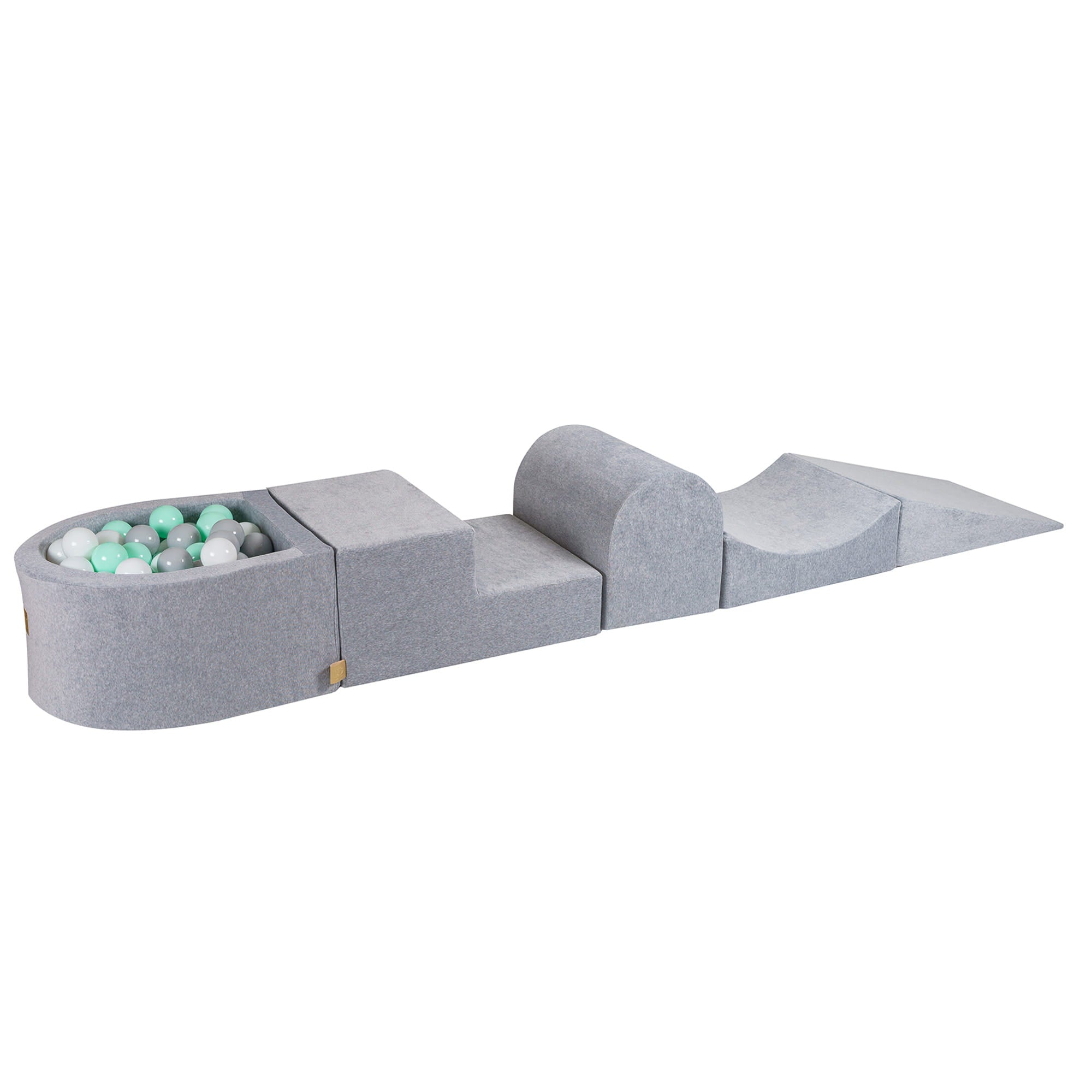 Velvet Kids Foam Climbing Blocks Light Grey - Baby Soft Play Set