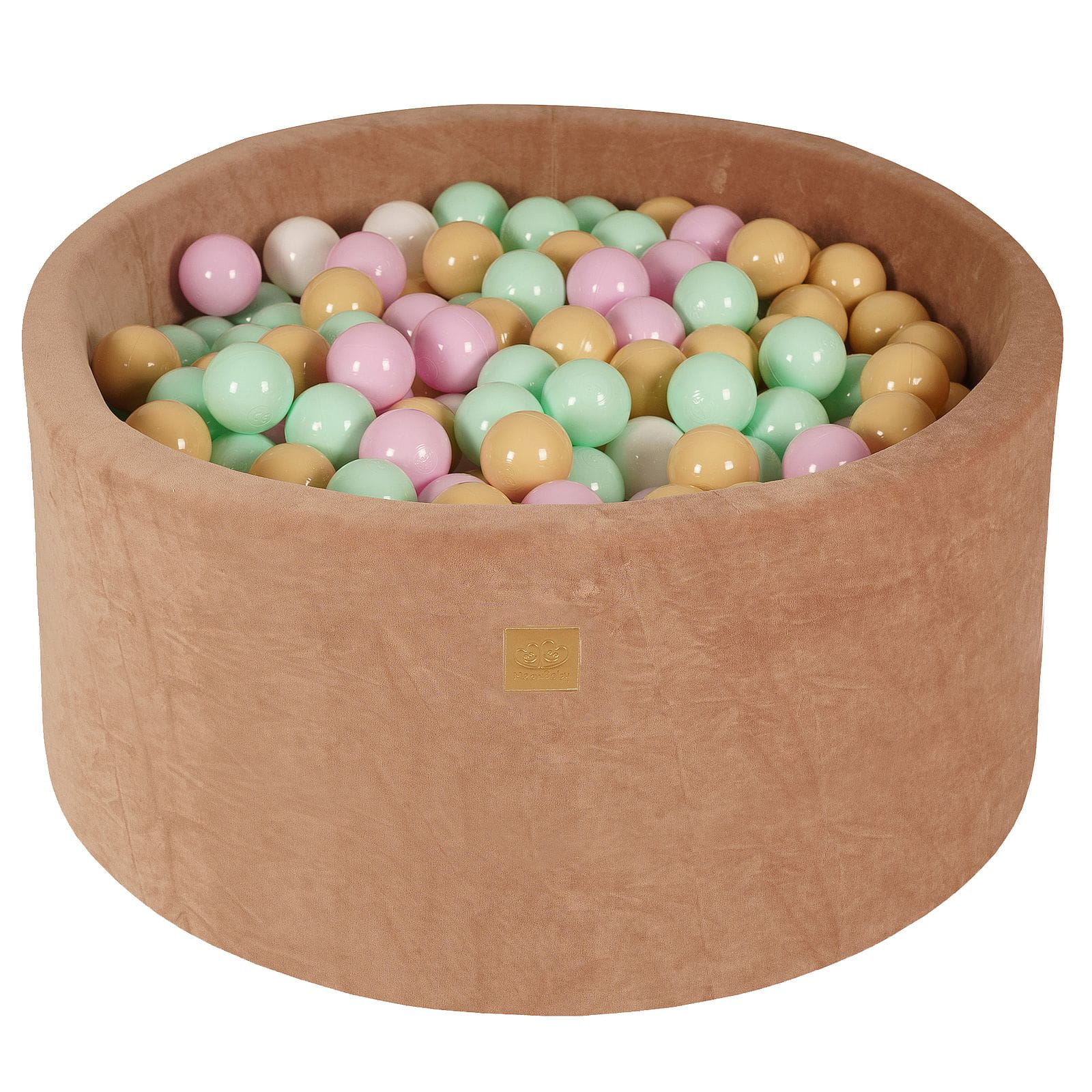 Velvet Foam Baby Ball Pit Beige