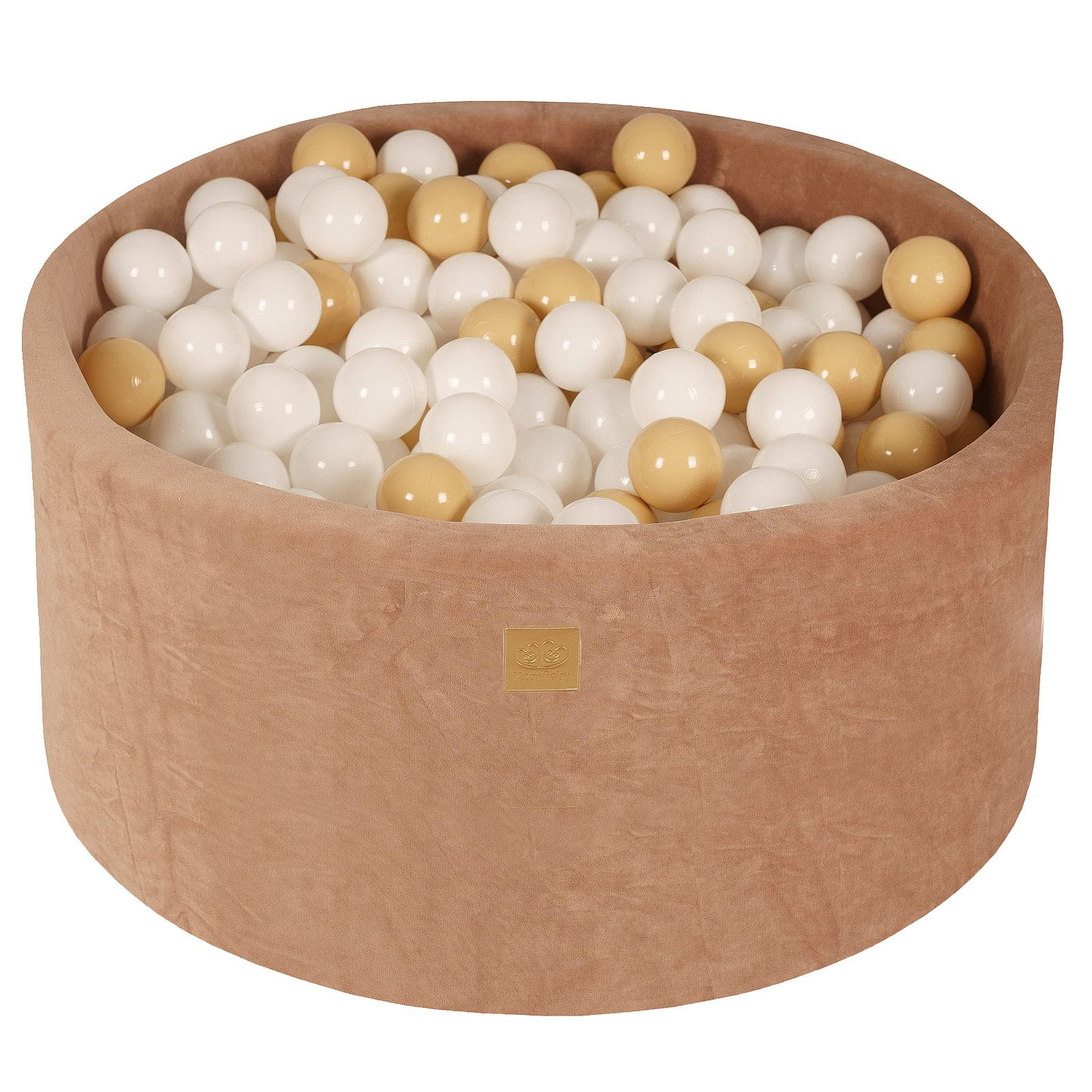 Velvet Foam Baby Ball Pit Beige