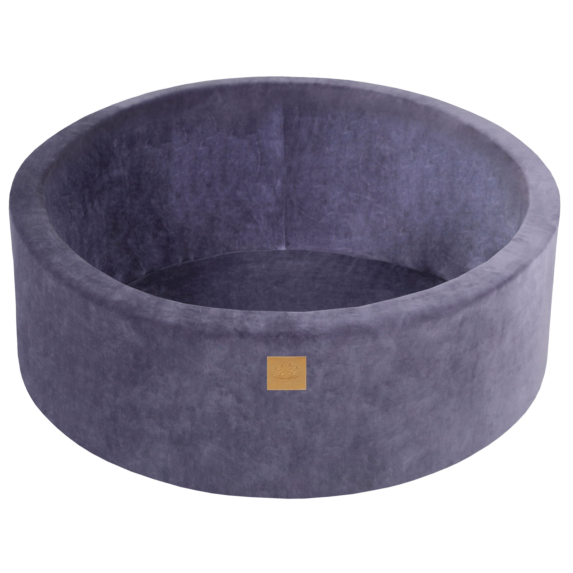 Velvet Foam Baby Ball Pit Grey-Blue