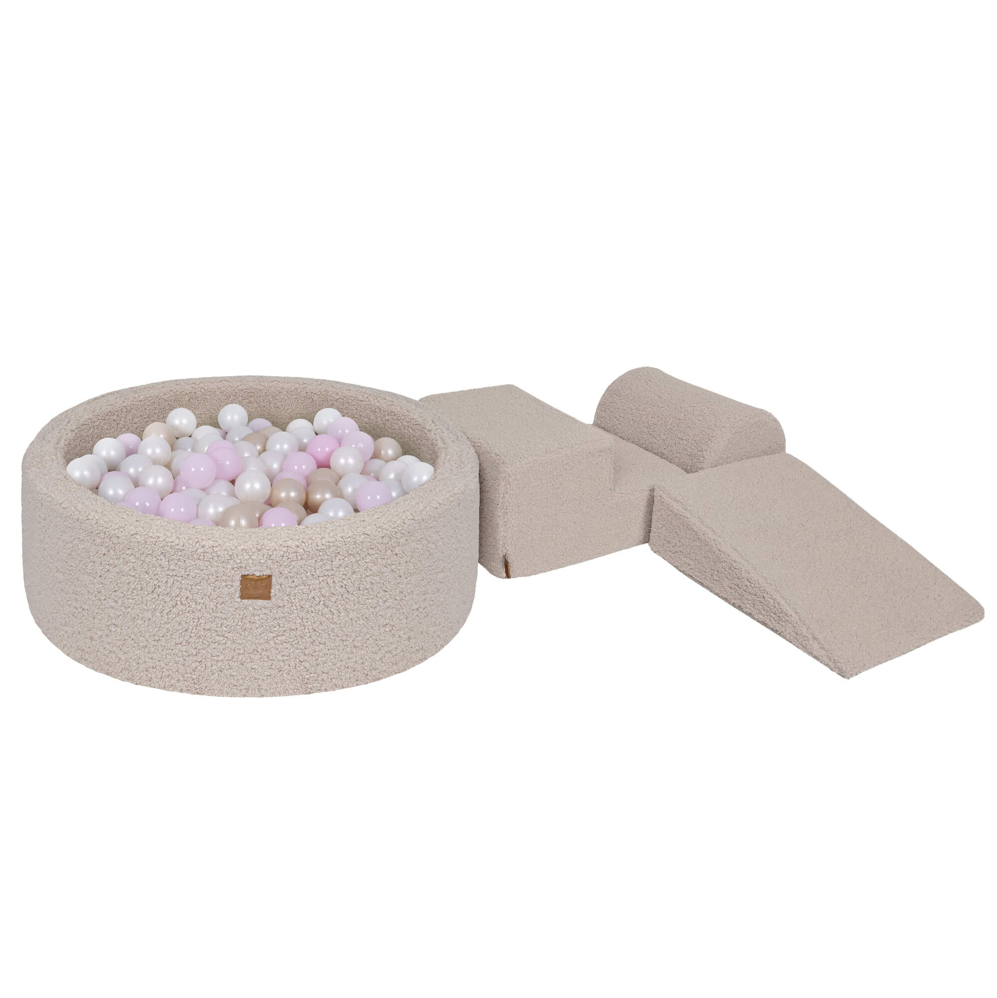 MeowBaby Bearly Kids Foam Climbing Blocks Light Grey - Baby Soft Play Set