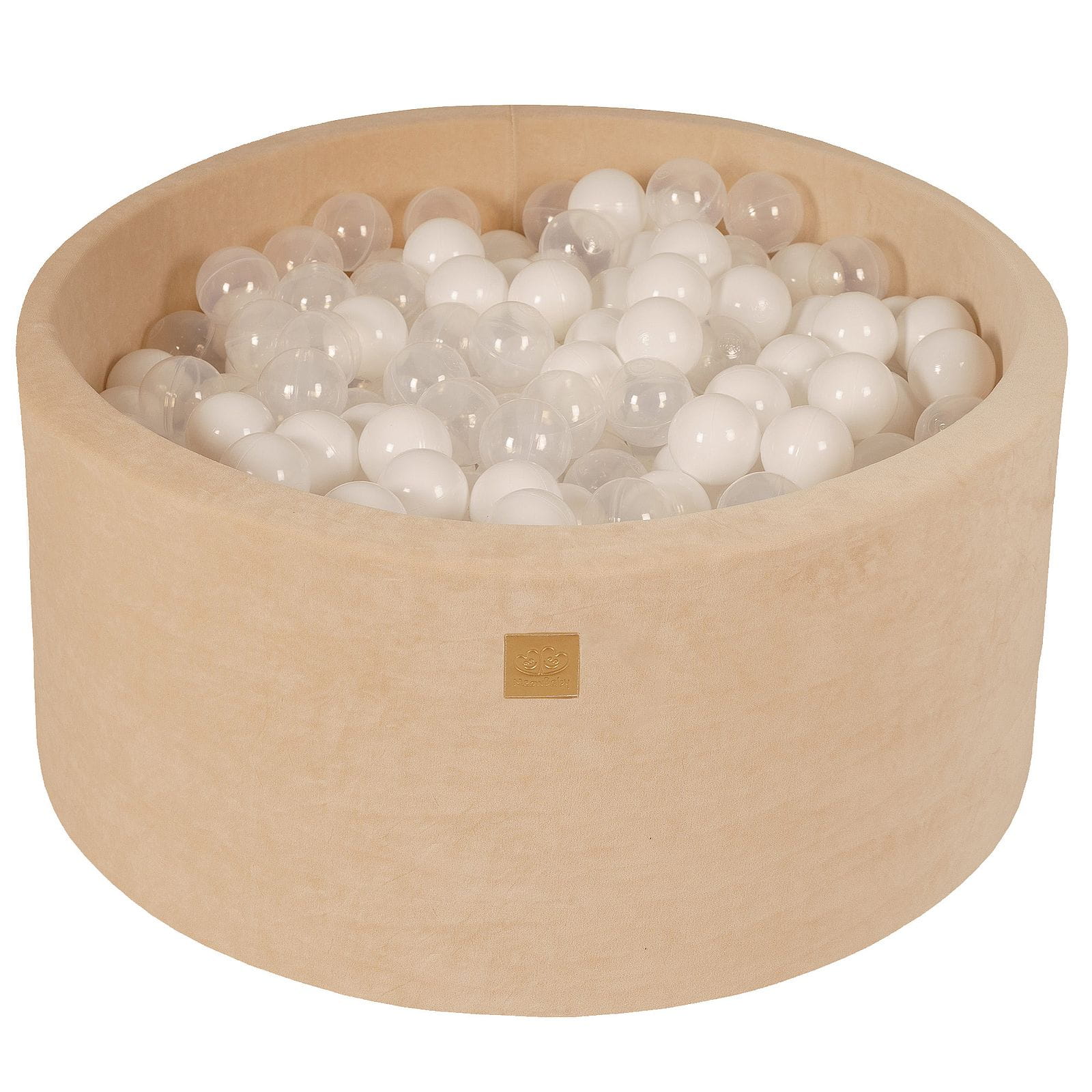 Velvet Foam Baby Ball Pit Ecru