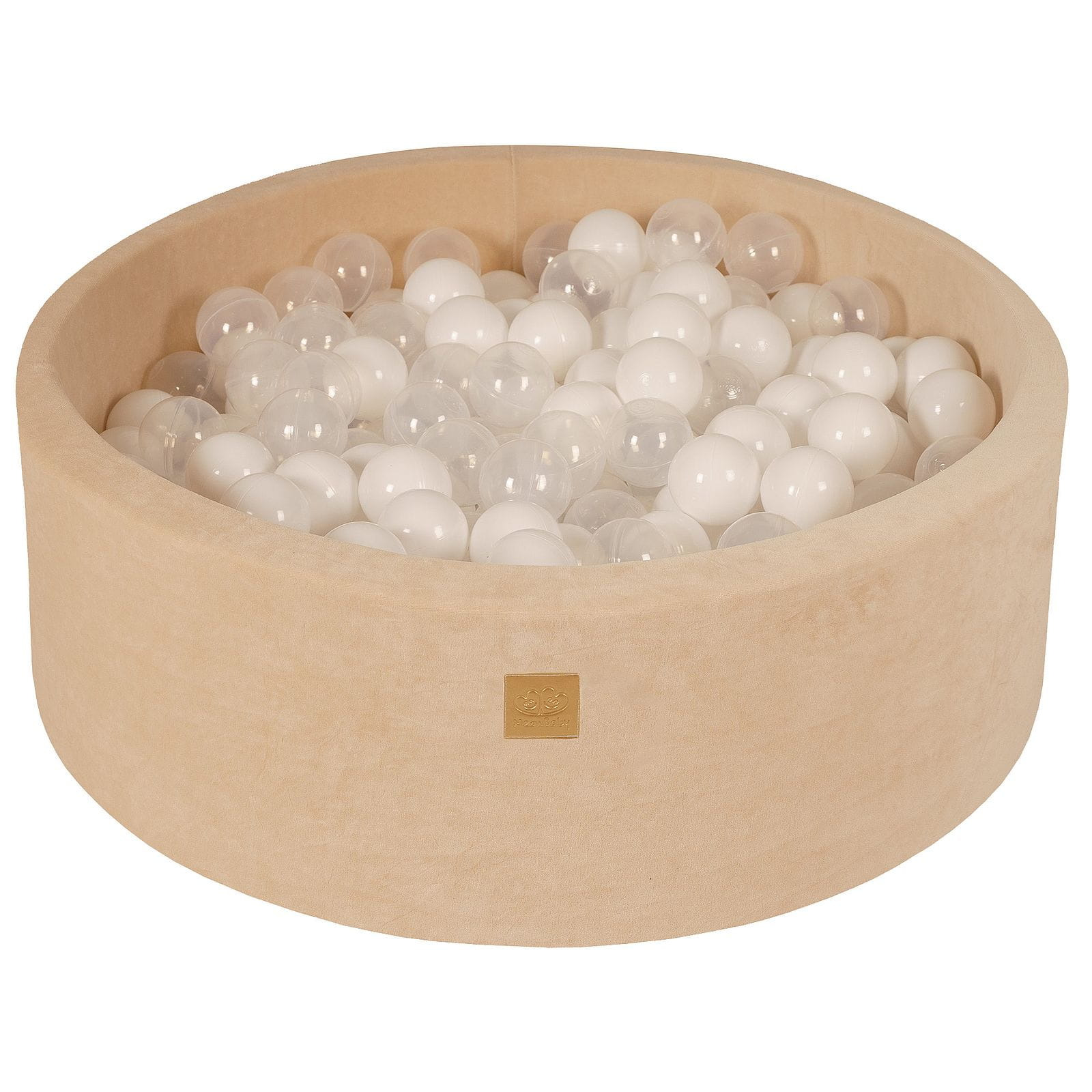 Velvet Foam Baby Ball Pit Ecru