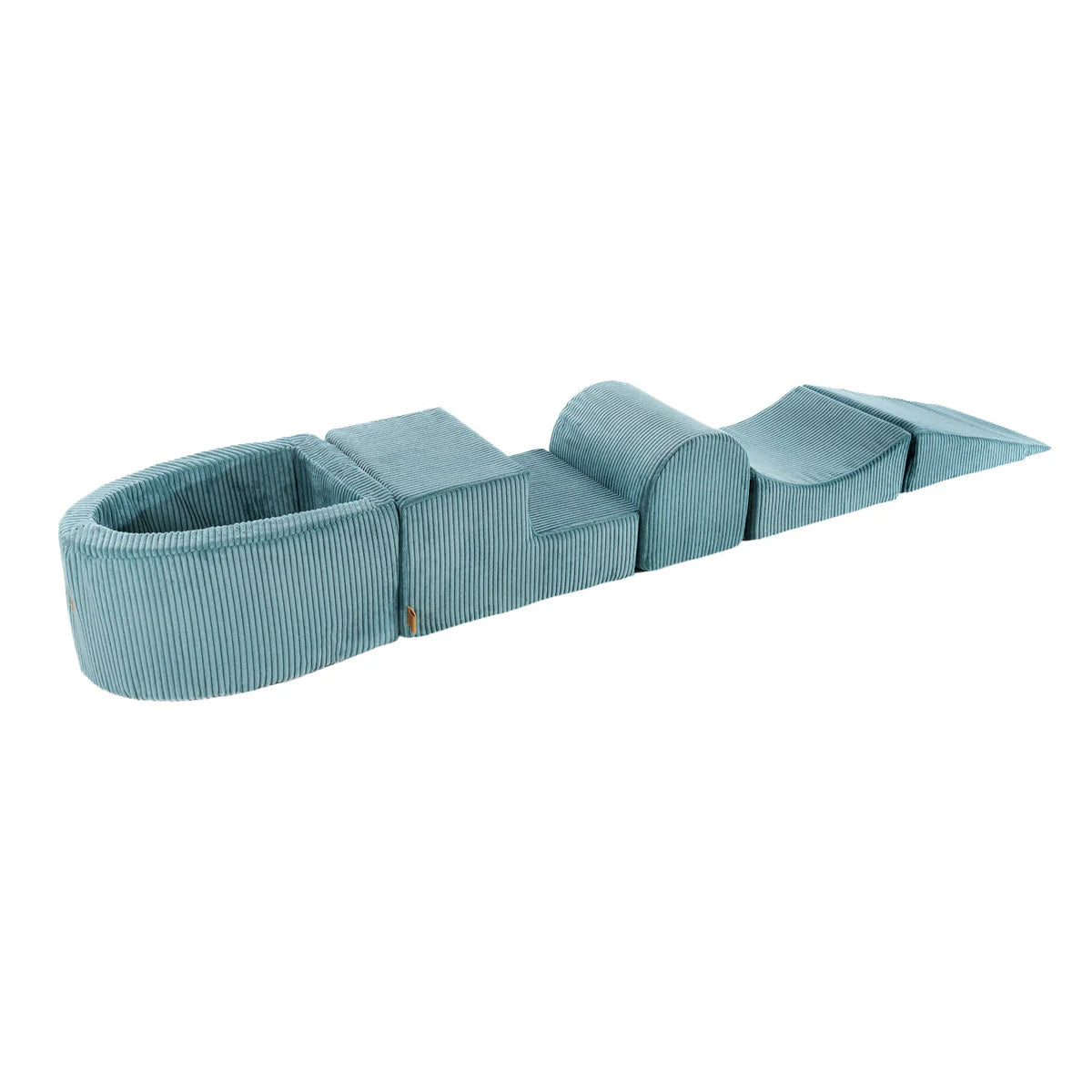 MeowBaby Aesthetic Corduroy Kids Foam Climbing Blocks - Baby Soft Play Set