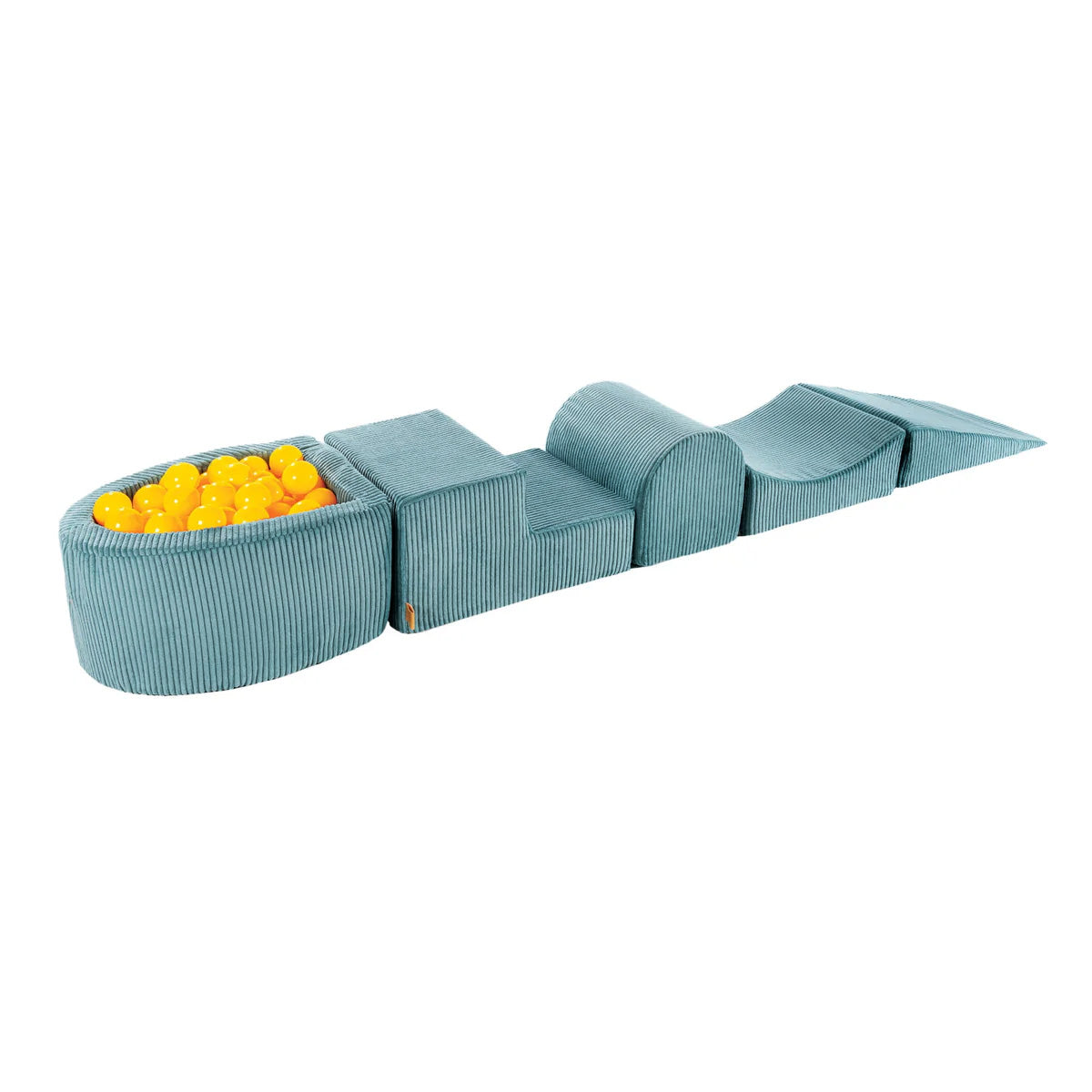 MeowBaby Aesthetic Corduroy Kids Foam Climbing Blocks - Baby Soft Play Set