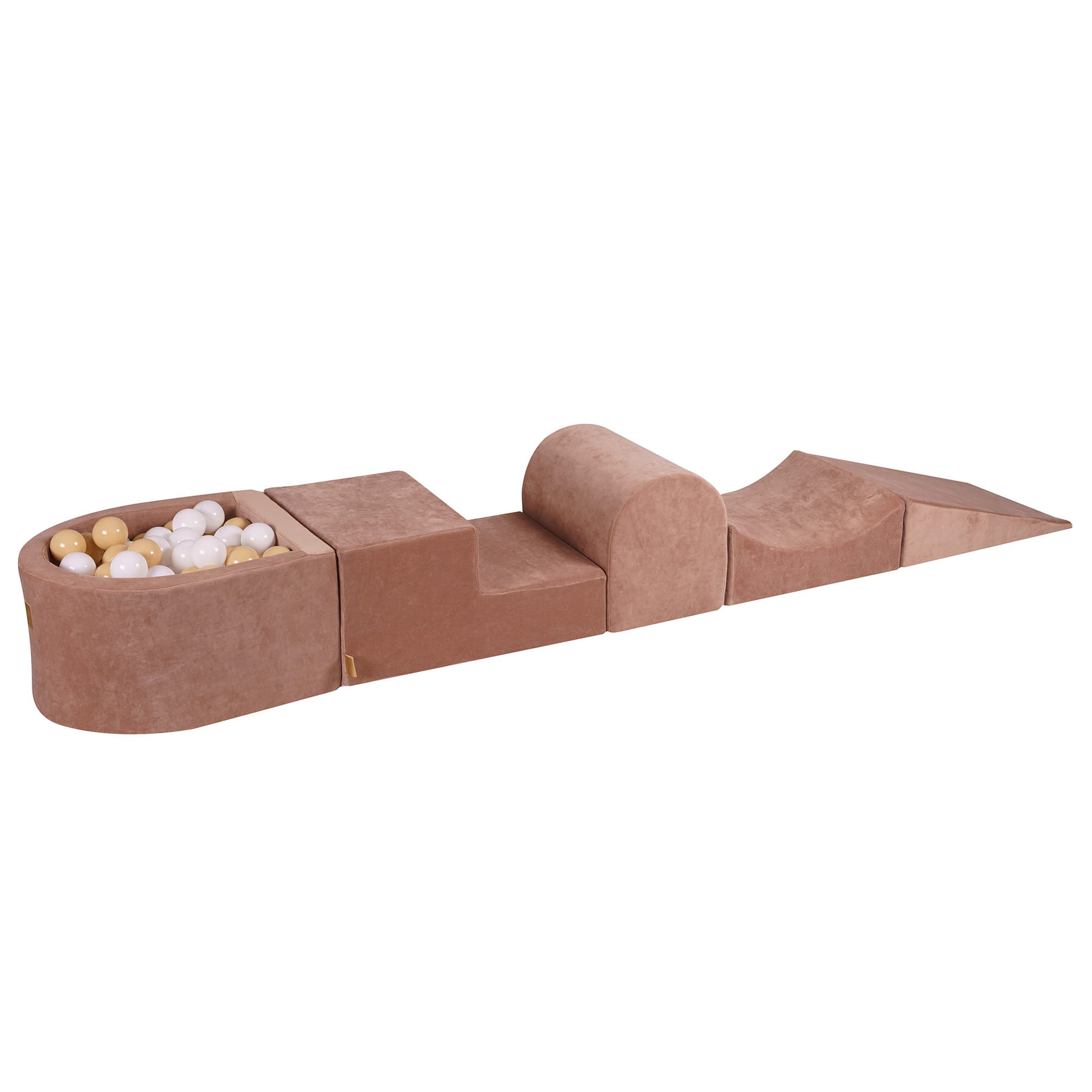 Velvet Kids Foam Climbing Blocks Beige - Baby Soft Play Set