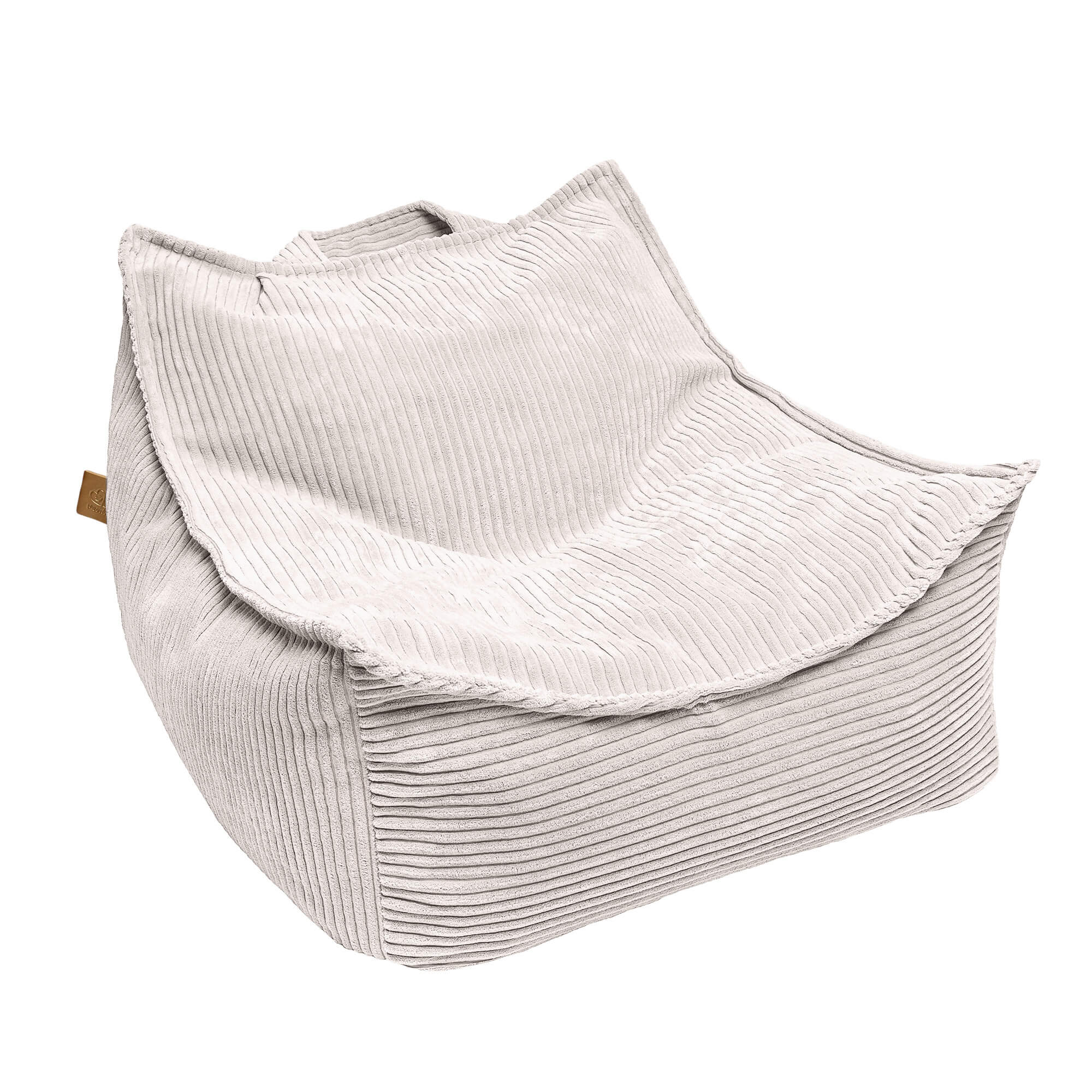 MeowBaby Aesthetic Sako Bag - Bean Bag for Kids Corduroy Ecru