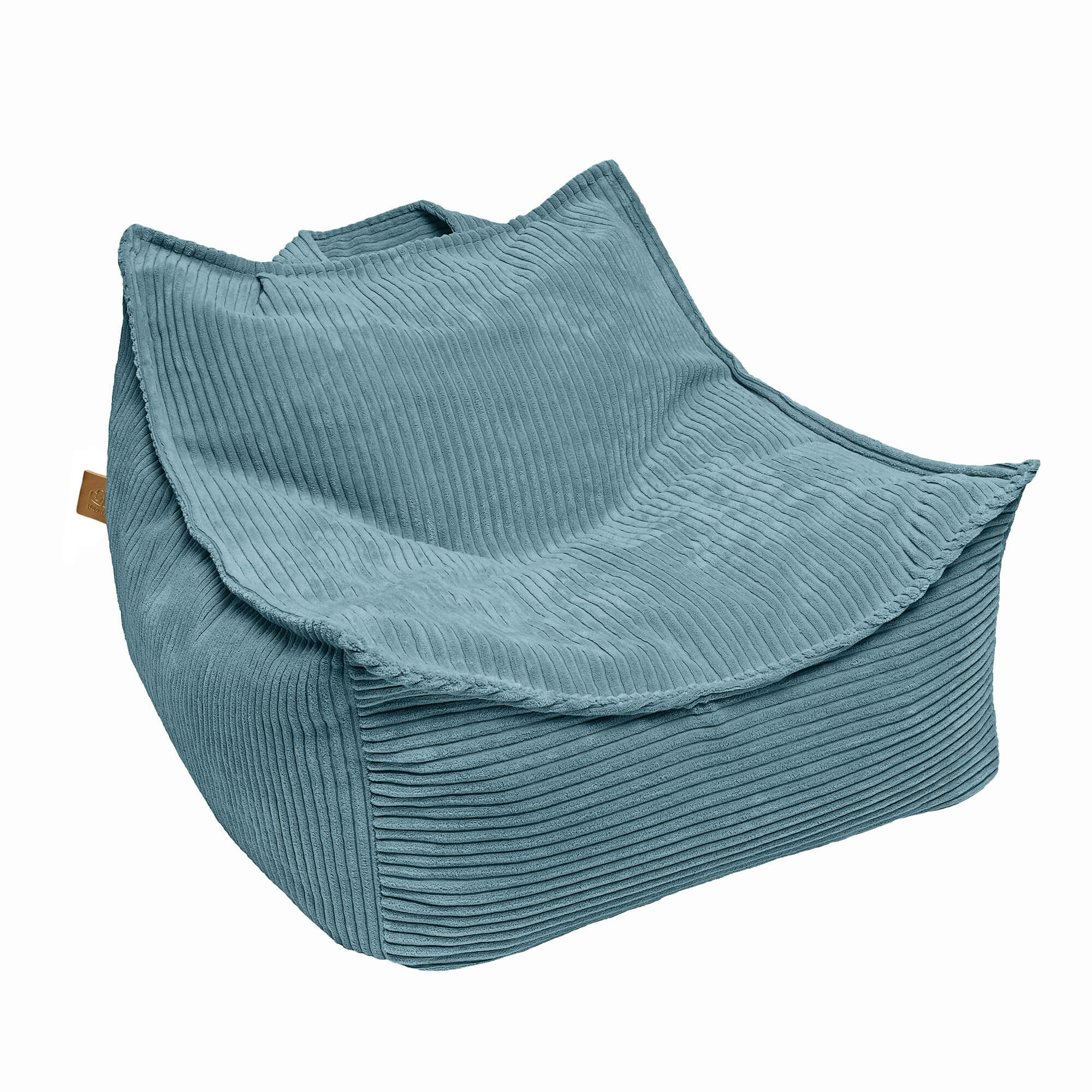 MeowBaby Aesthetic Sako Bag - Bean Bag for Kids Corduroy Turquoise