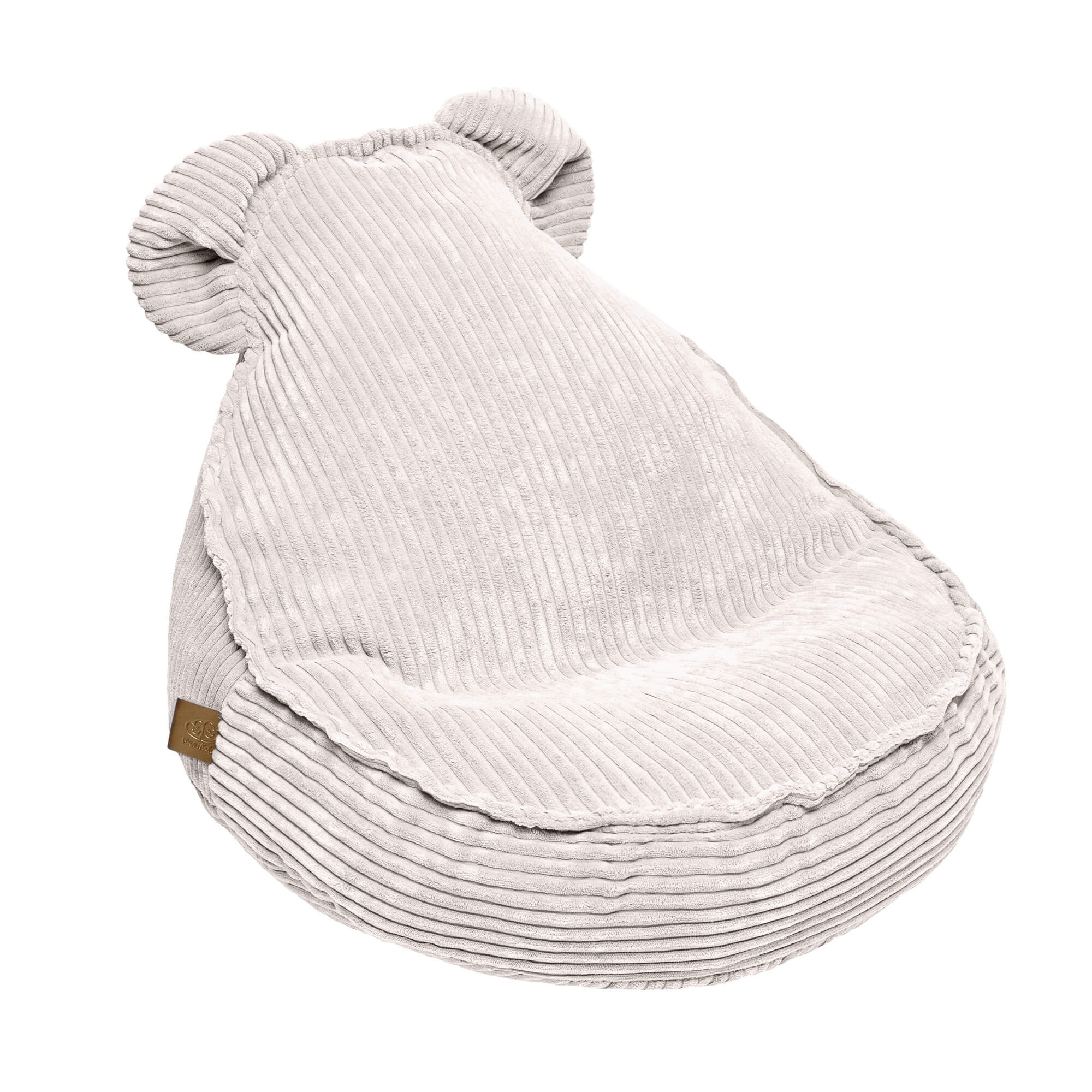 MeowBaby Aesthetic Sako Bag Teddy - Bean Bag for Kids Ecru