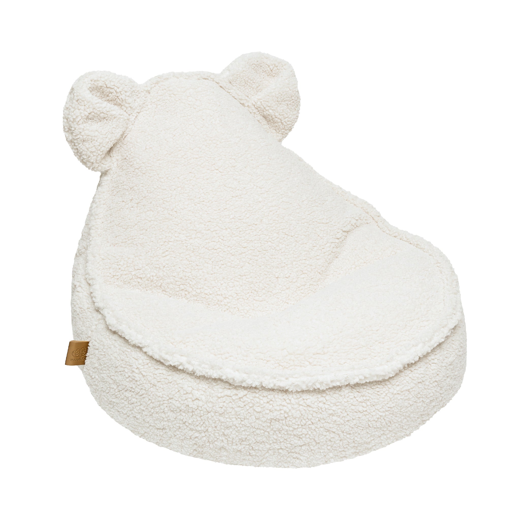 MeowBaby Bearly Sako Bag Teddy White