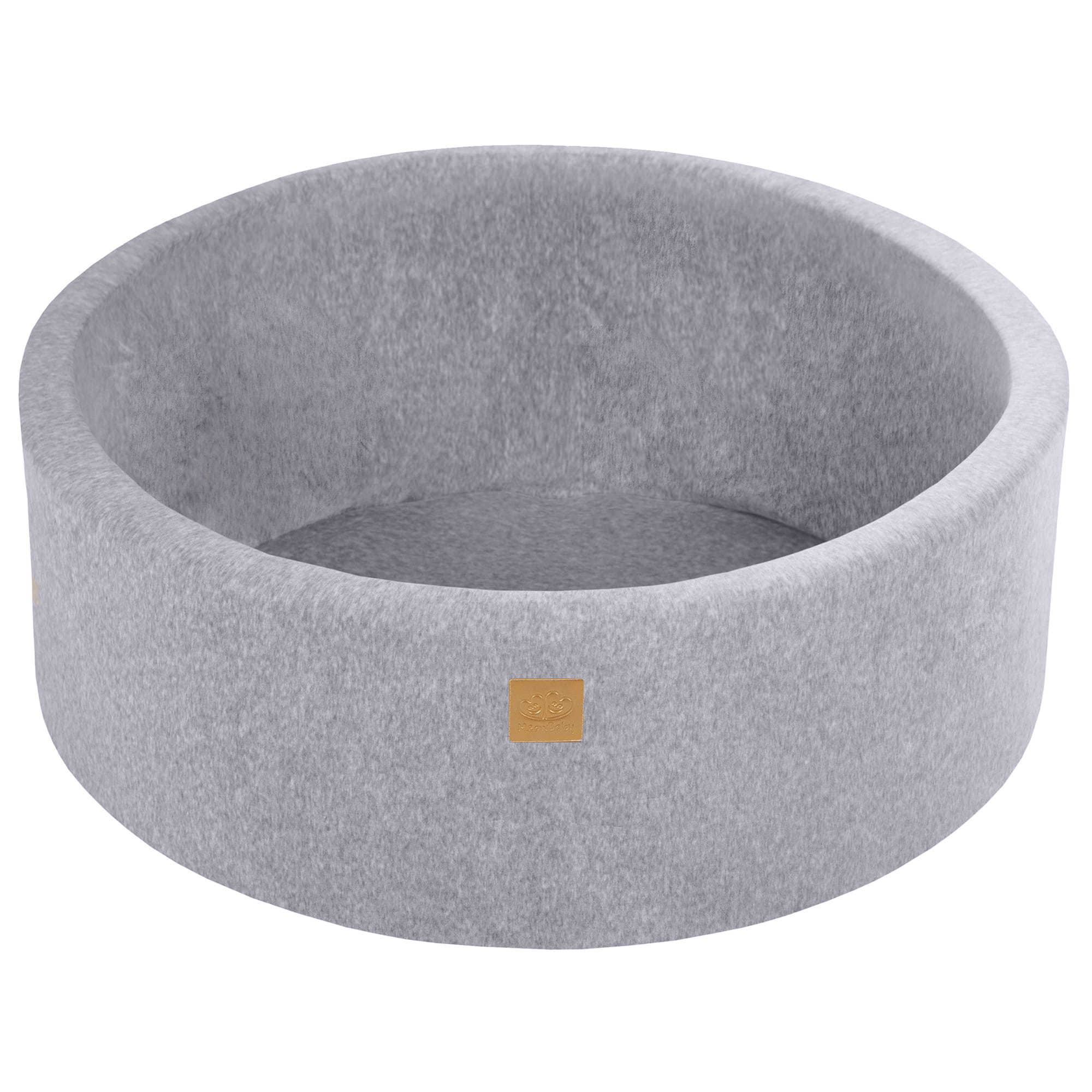 MeowBaby Velvet Foam Baby Ball Pit Light Grey | Ball Pit Balls to Choose
