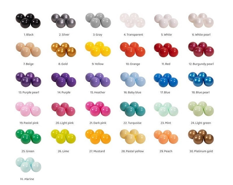 Velvet Foam Baby Ball Pit Beige | Balls to Choose