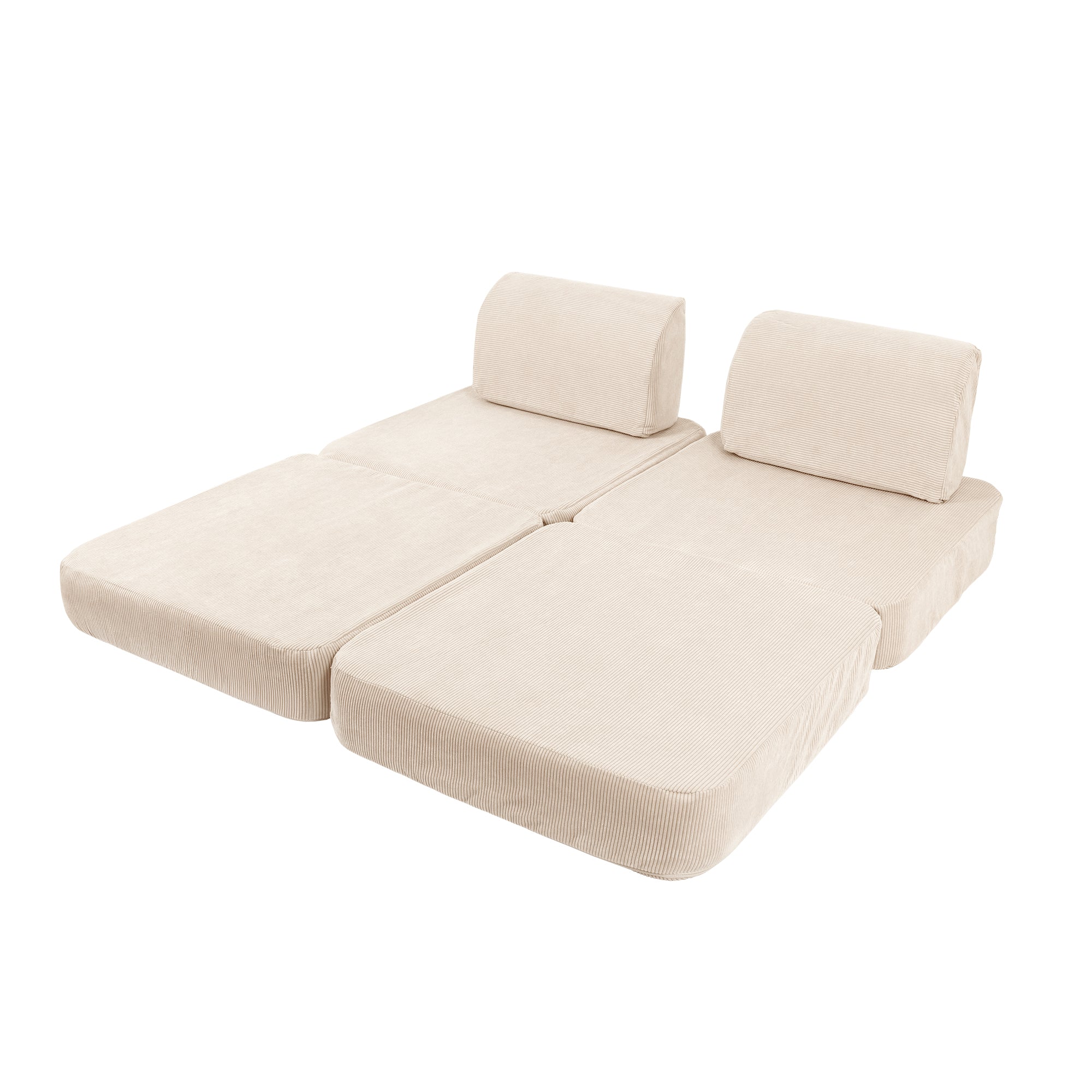Slimcord Sofa Basic – Modular Kids Play Sofa Bed | 4 Pieces
