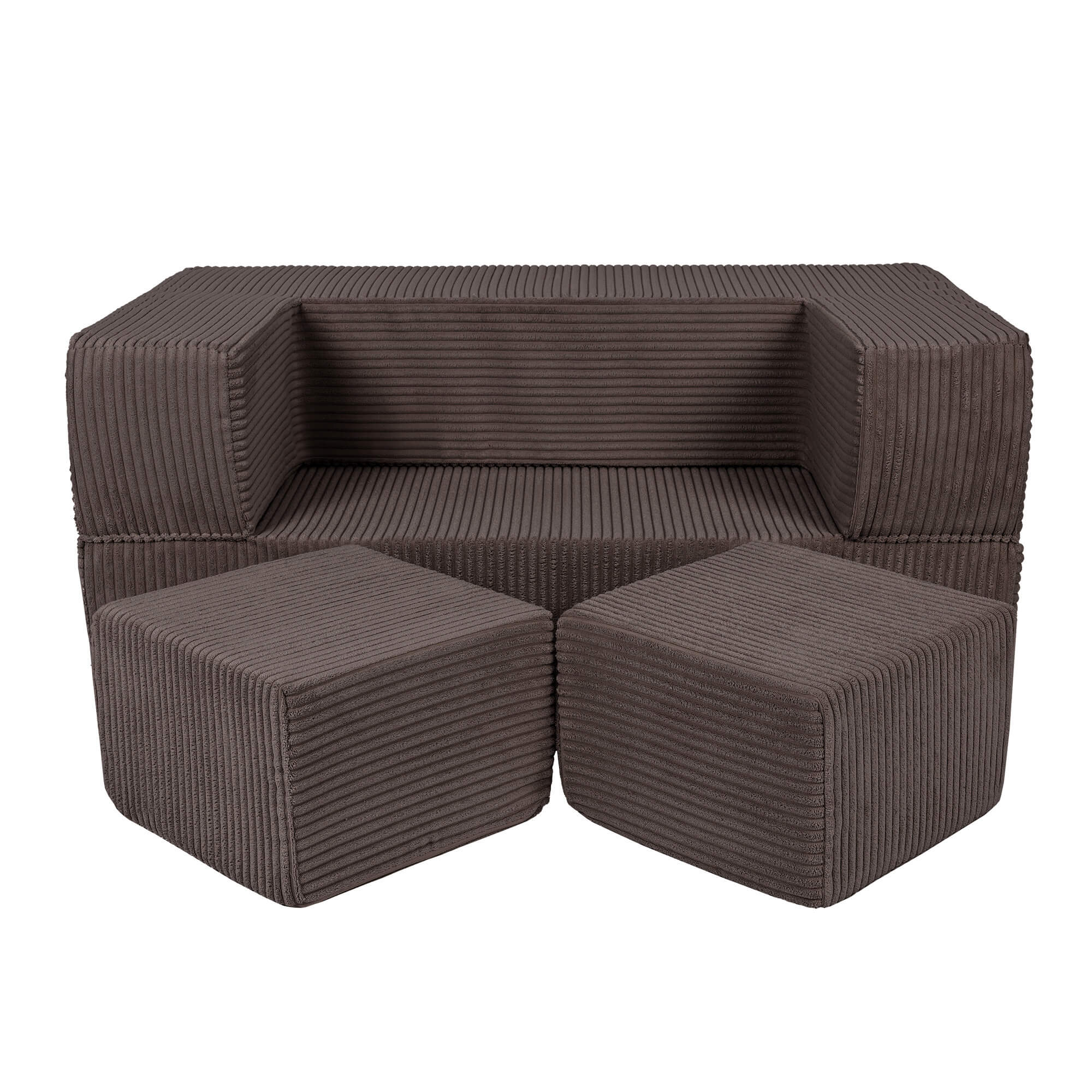 Aesthetic Kids Play Sofa Cube - Modular Play Couch | 4 Pieces