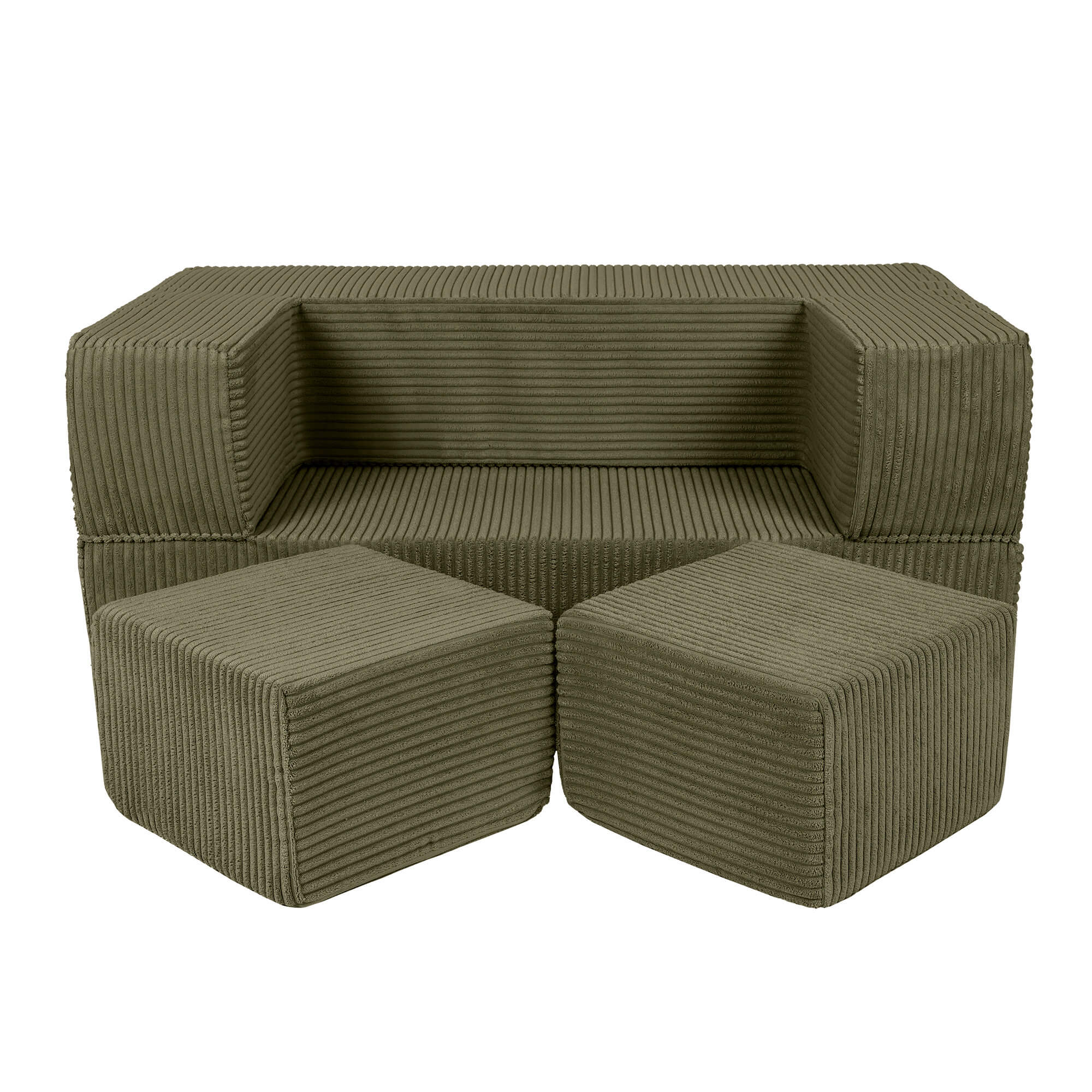 Aesthetic Kids Play Sofa Cube Khaki Meowbaby