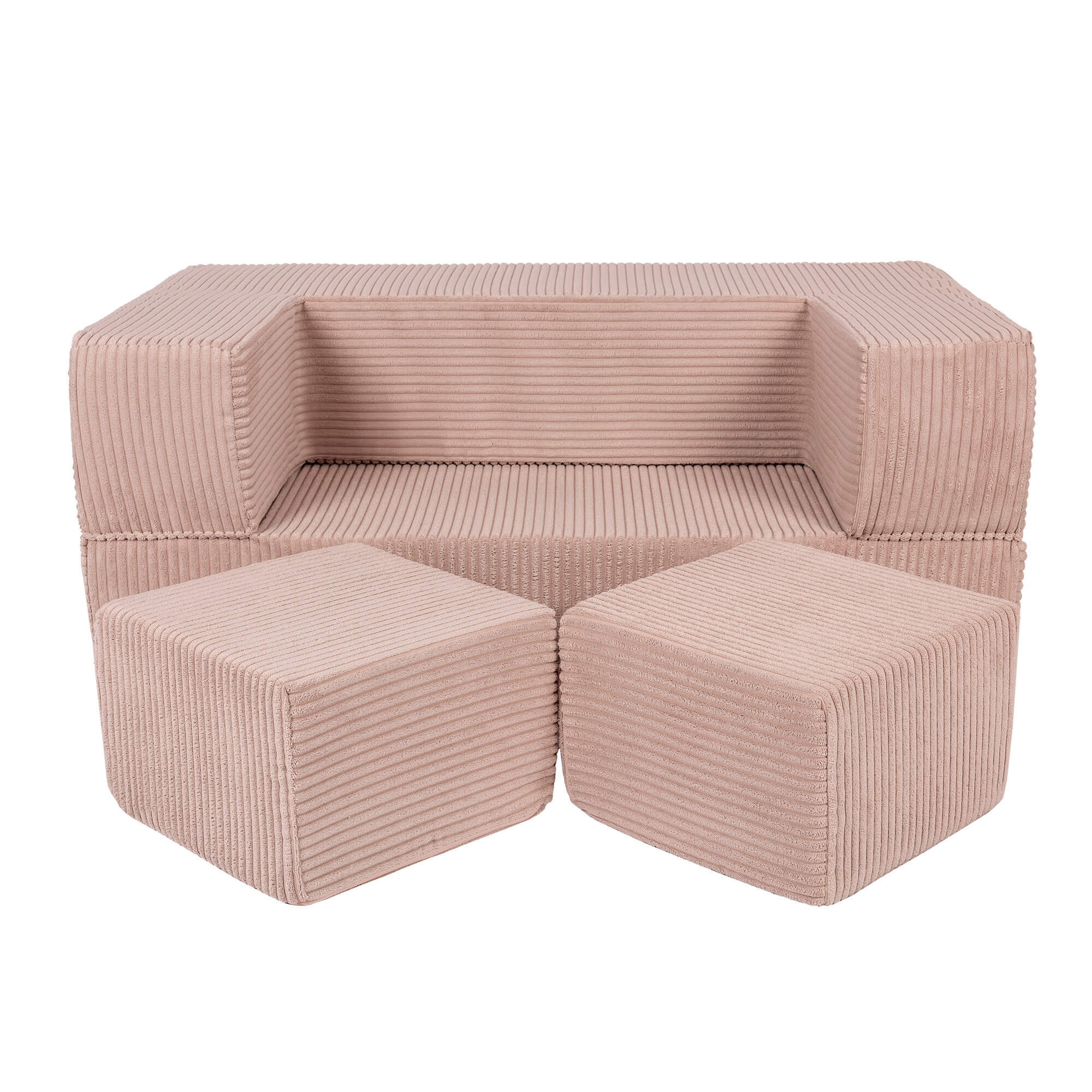 Aesthetic Kids Play Sofa Cube Pink Meowbaby
