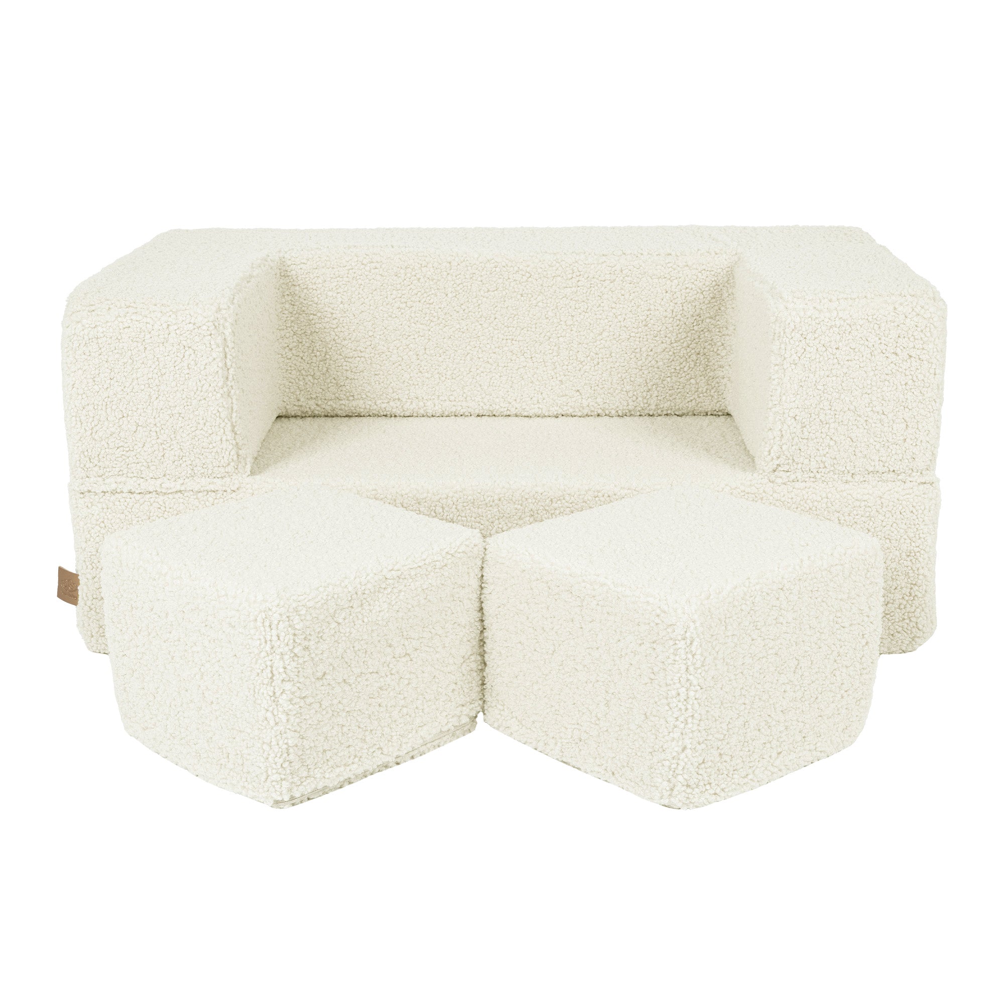 MeowBaby Bearly Cube Sofa Cream