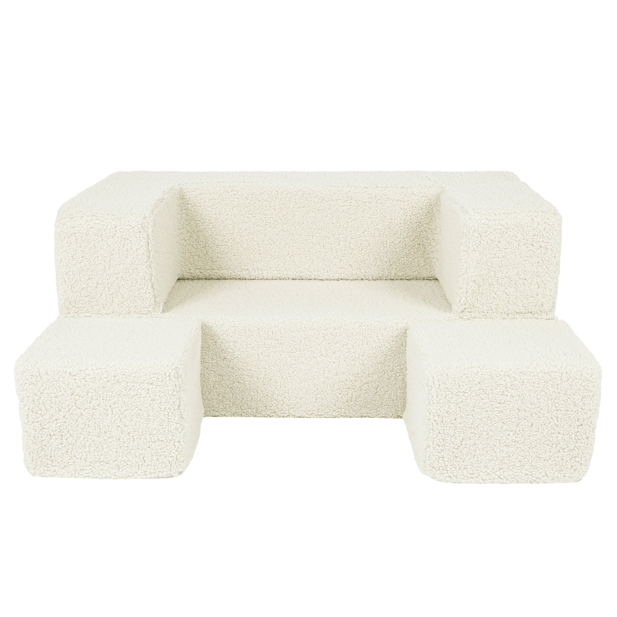 MeowBaby Bearly Cube Sofa Cream