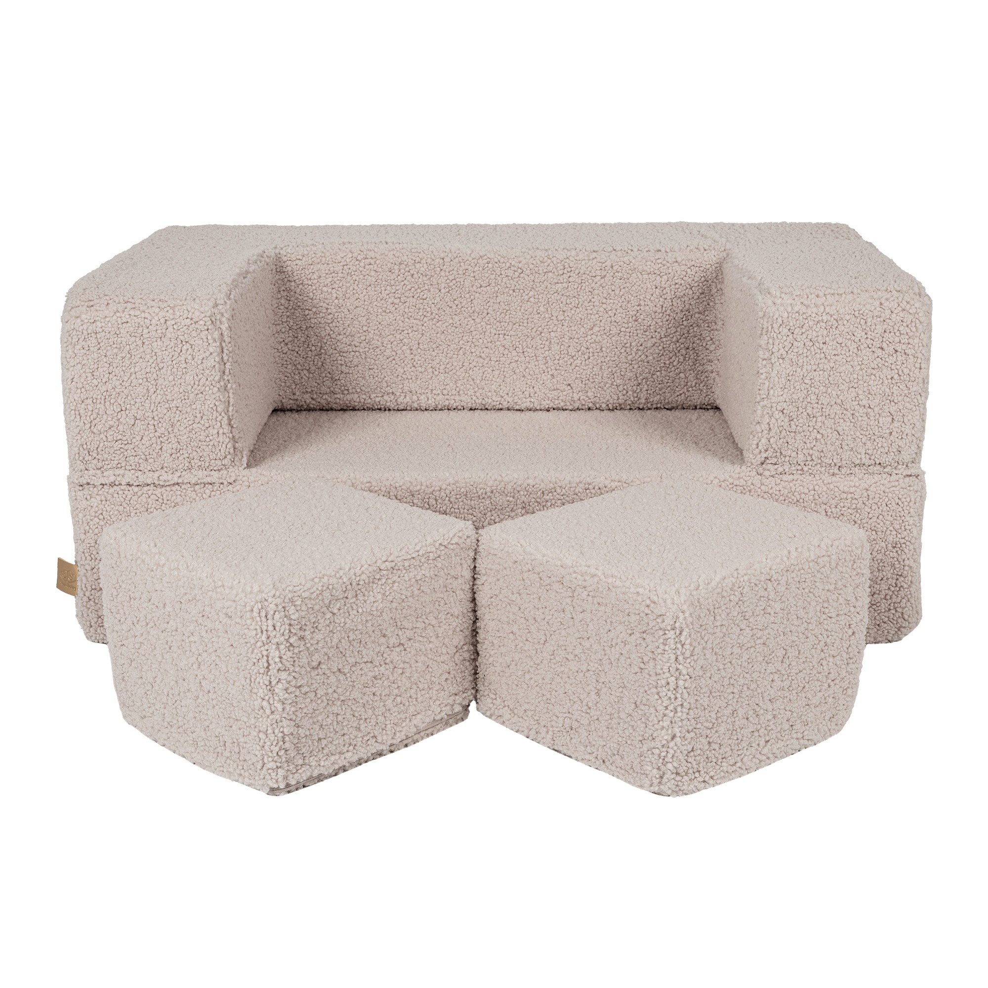 MeowBaby Bearly Cube Sofa Grey