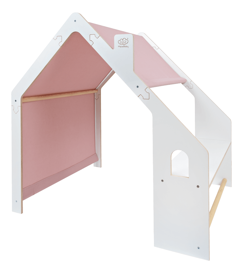 Wooden Playhouse for Kids - Large Indoor Play Tent