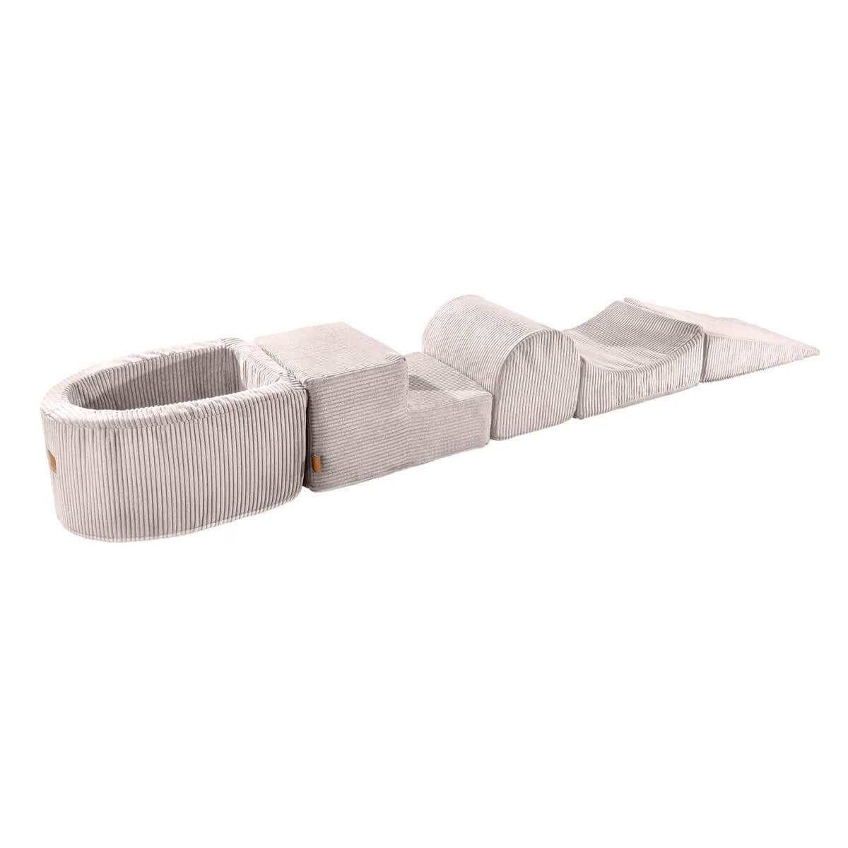 MeowBaby Aesthetic Corduroy Kids Foam Climbing Blocks - Baby Soft Play Set